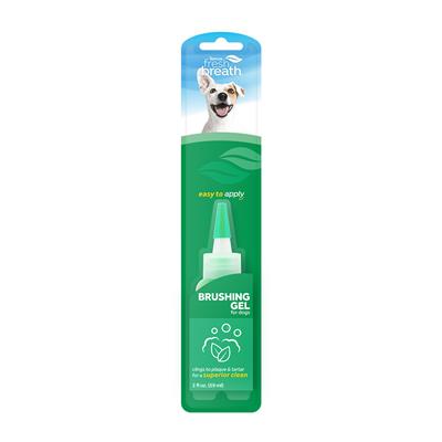 Fresh Breath Dental & Oral Care Brushing Gel for Dogs & Cats - 2oz Pet Toothpaste - Fights Plaque & Tartar - Perfect for Daily Oral Hygiene & Bad Breath Prevention