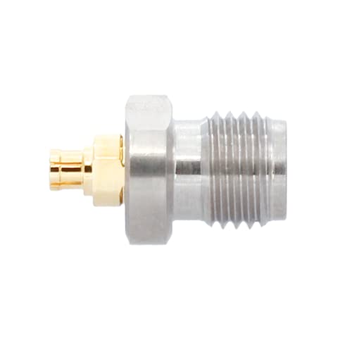 Precision 2.92mm Female to SMPM Female RF Microwave Adapter - DC to 40GHz, 50 Ohm, Stainless Steel - Perfect for Test Equipment & High-Frequency Applications