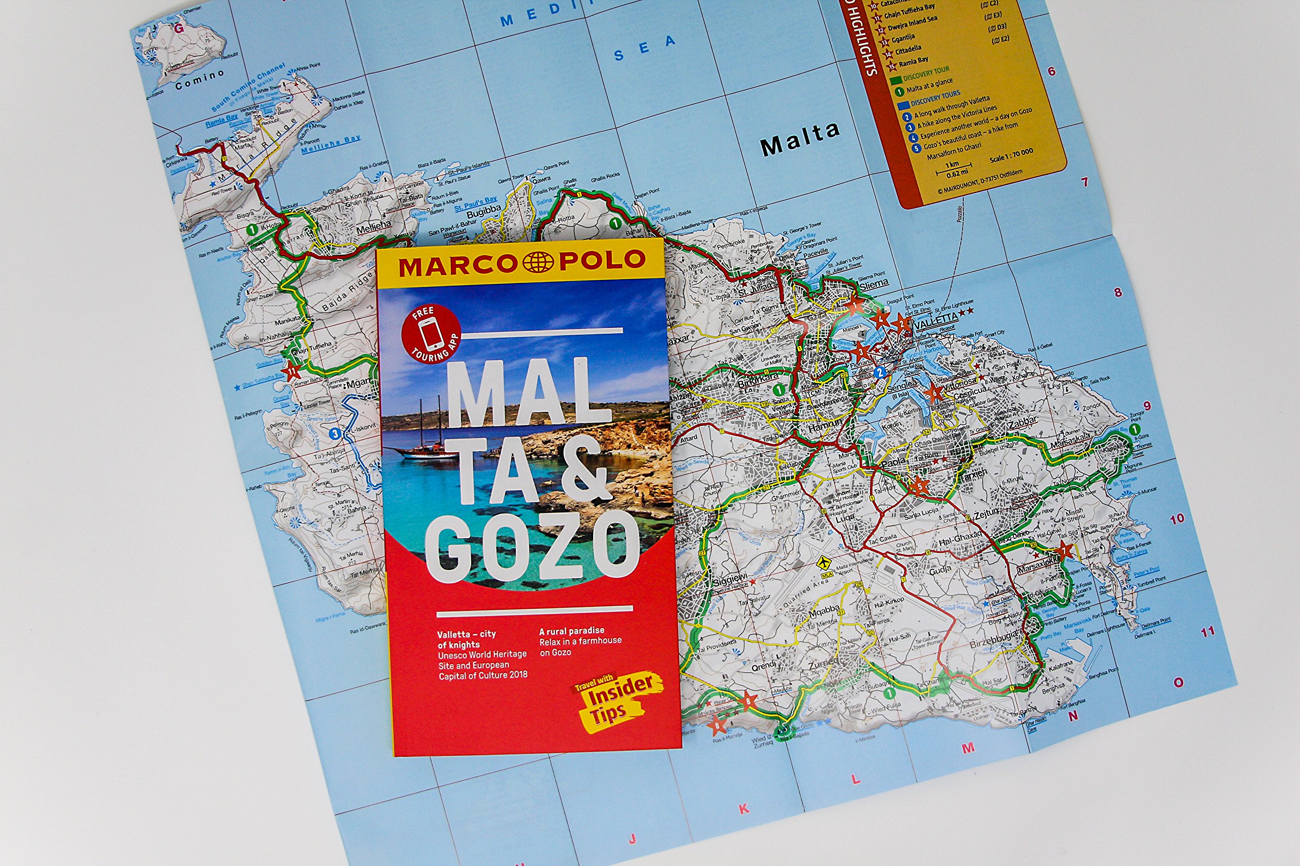 Malta & Gozo Travel Guide - Marco Polo Pocket Guide | Compact Travel Book with Maps & Insider Tips for Exploring Malta's Beaches, Historic Sites & Local Culture