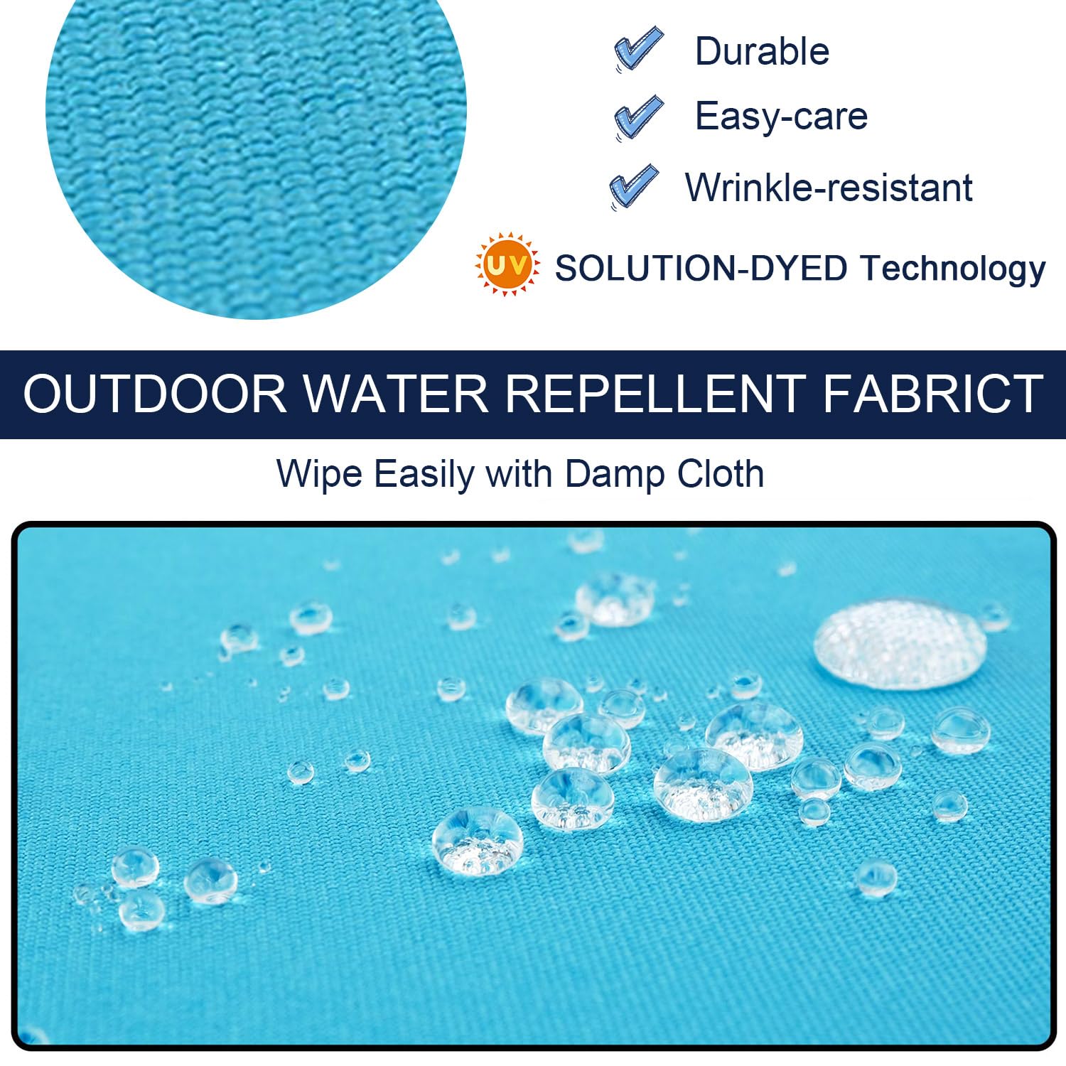 NettyPro 59-Inch Outdoor Patio Bench Swing Loveseat Cushion Covers - Water Resistant & UV Protection Slipcovers with Zipper - Perfect Replacement Covers for Garden, Backyard, Poolside & Patio Furniture