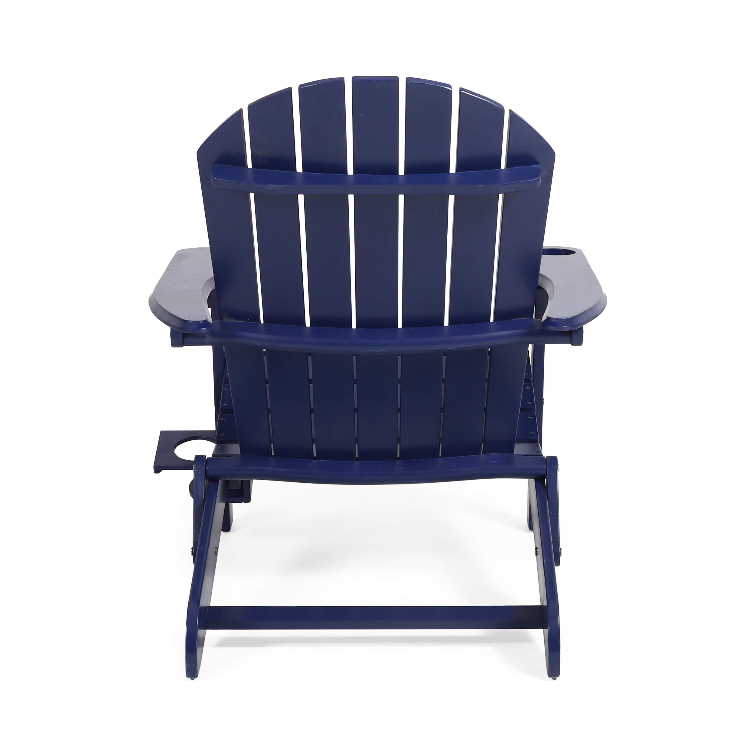 Christopher Knight Home Celeste Outdoor Acacia Wood Folding Adirondack Chairs (Set of 2), Navy Blue - Patio, Garden, Poolside & Beach Relaxation Furniture