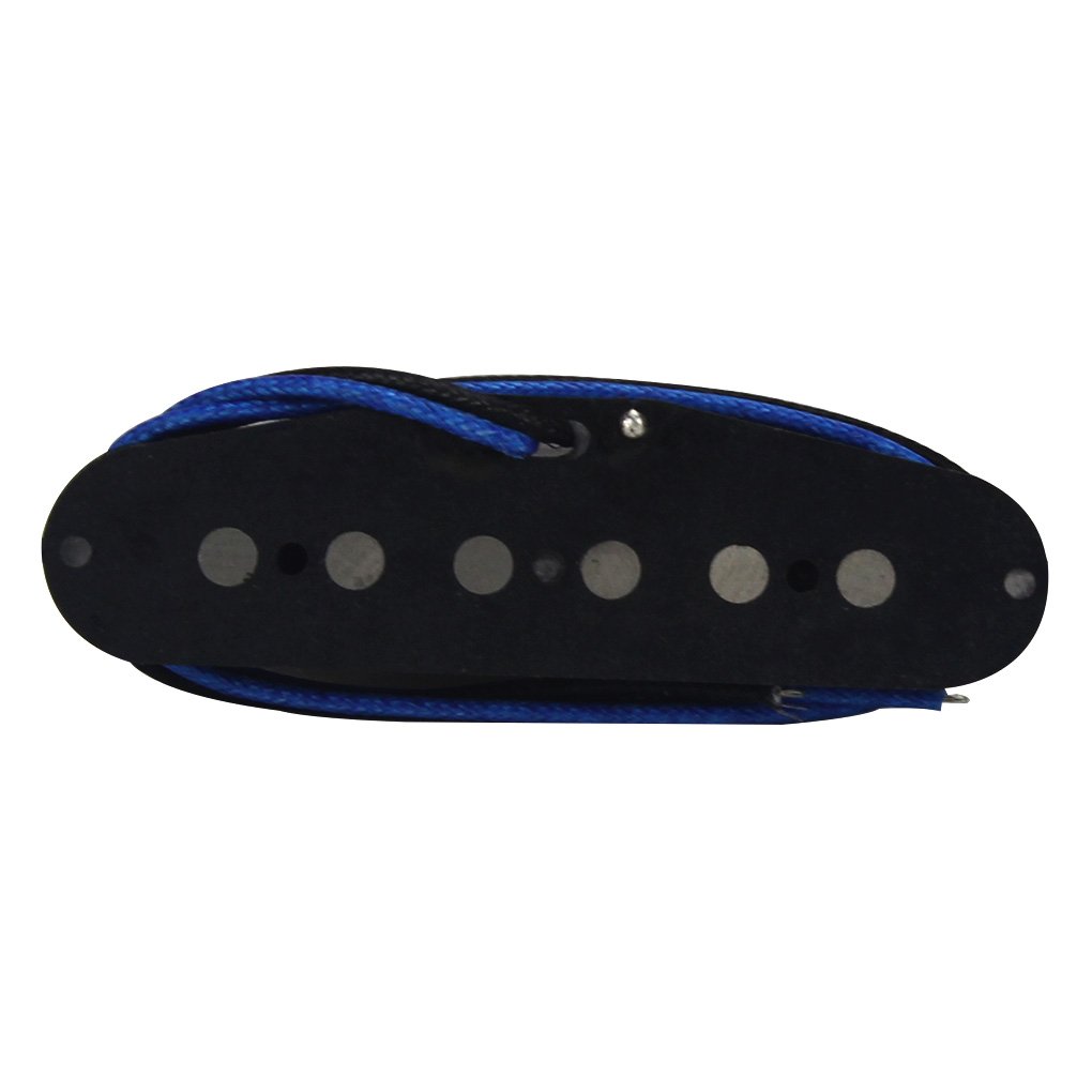 FLEOR Alnico 5 Single Coil Guitar Pickup - Middle Position for ST/SQ Style Electric Guitars (Black) | Perfect for Blues, Rock & Stratocaster-Style Tone