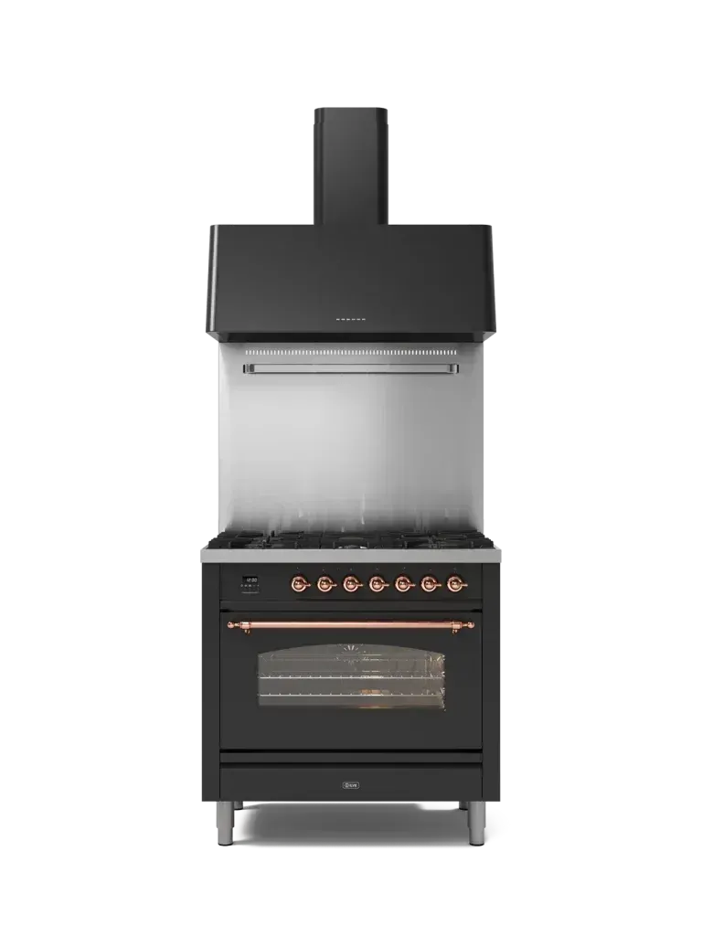 ILVE Nostalgie 90cm Enameled Steel Single Oven Range Cooker - Premium Kitchen Appliance for Baking, Roasting & Cooking | Perfect for Home Chefs & Modern Kitchens