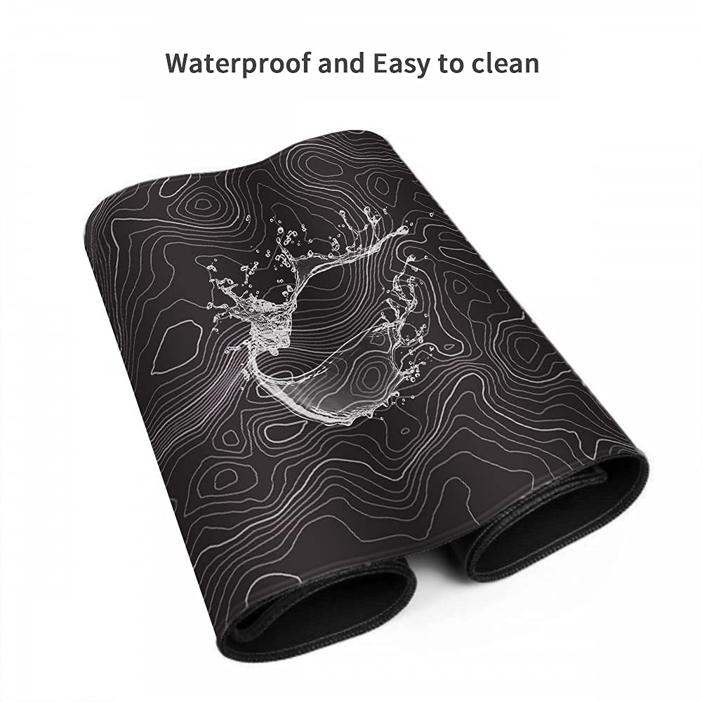 Keepcute Large Topographic Mouse Pad - 35.4