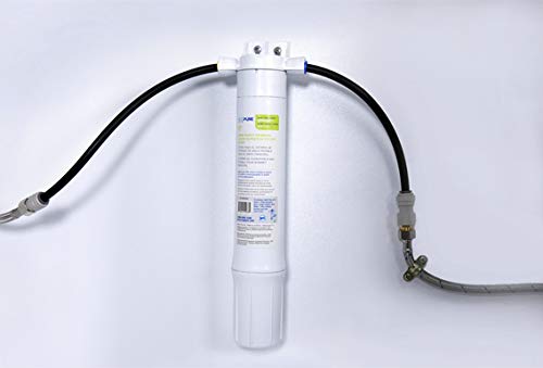 EcoPure EPWUFF Under Sink Water Filter System | NSF Certified Direct Connect Faucet Water Purifier | No Extra Faucet Needed | Improves Water Quality for Kitchen & Bathroom | Perfect for Drinking, Cooking & Washing | White