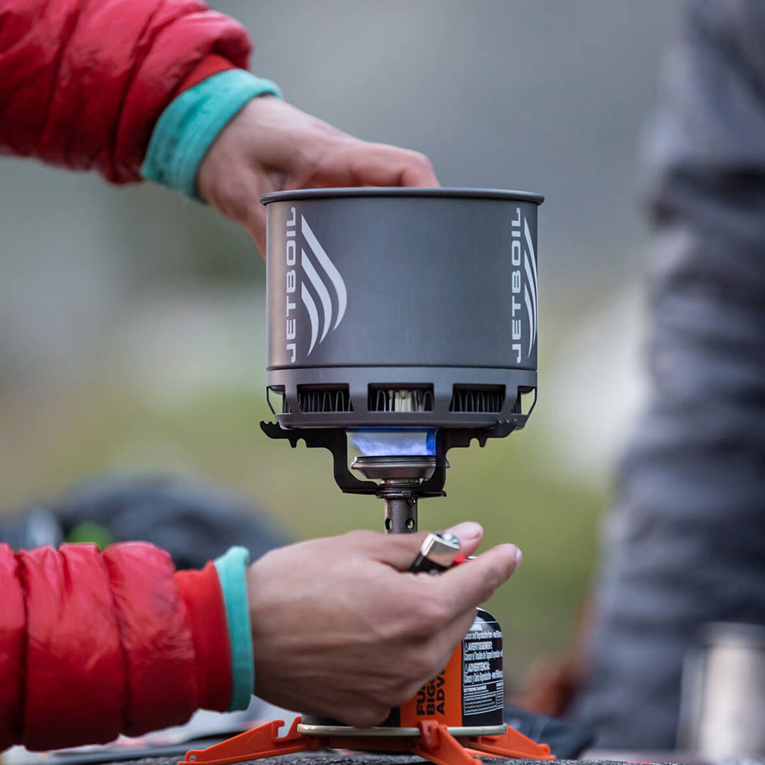 Jetboil Stash Ultralight Backpacking Stove System - Compact Camping Cookset for Hiking, Backpacking & Outdoor Adventures