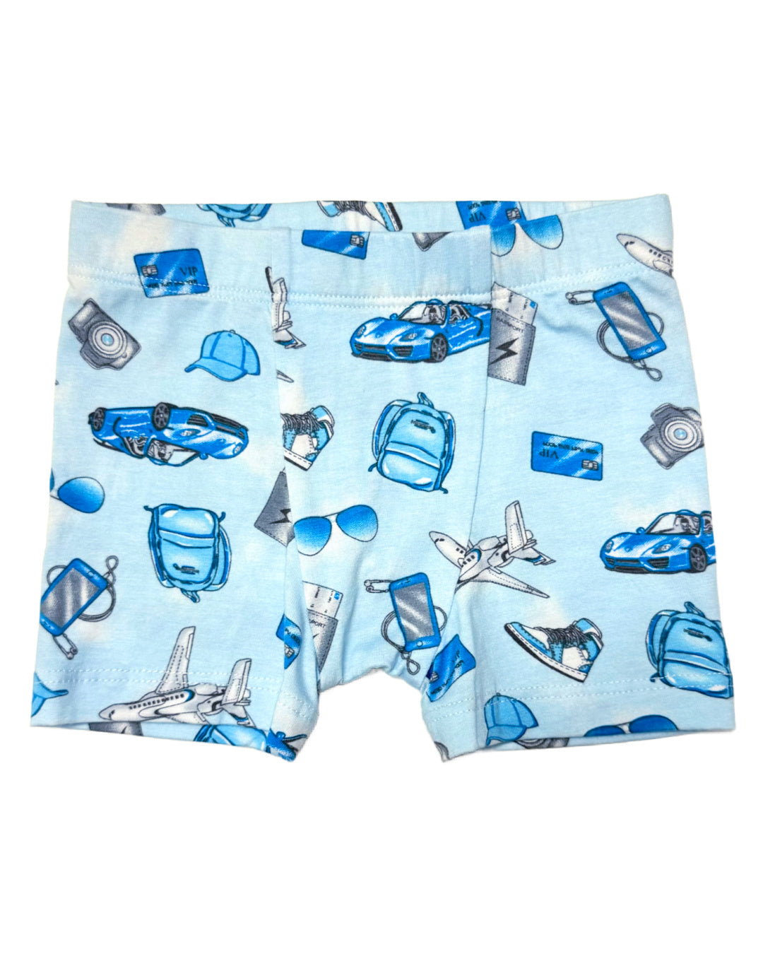 Jetset Boxer Briefs for Men - Comfortable Cotton Underwear with Stretch Fit - Perfect for Travel, Workout & Everyday Wear