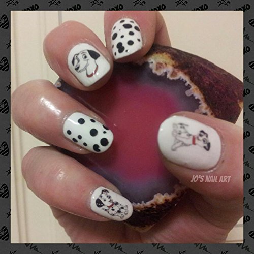 Dalmations Nail Art Decals - Waterproof Nail Stickers for Women | Cute Dog Pattern Nail Decorations for Manicure, Pedicure & DIY Nail Art (Perfect for Parties, Holidays & Everyday Wear)