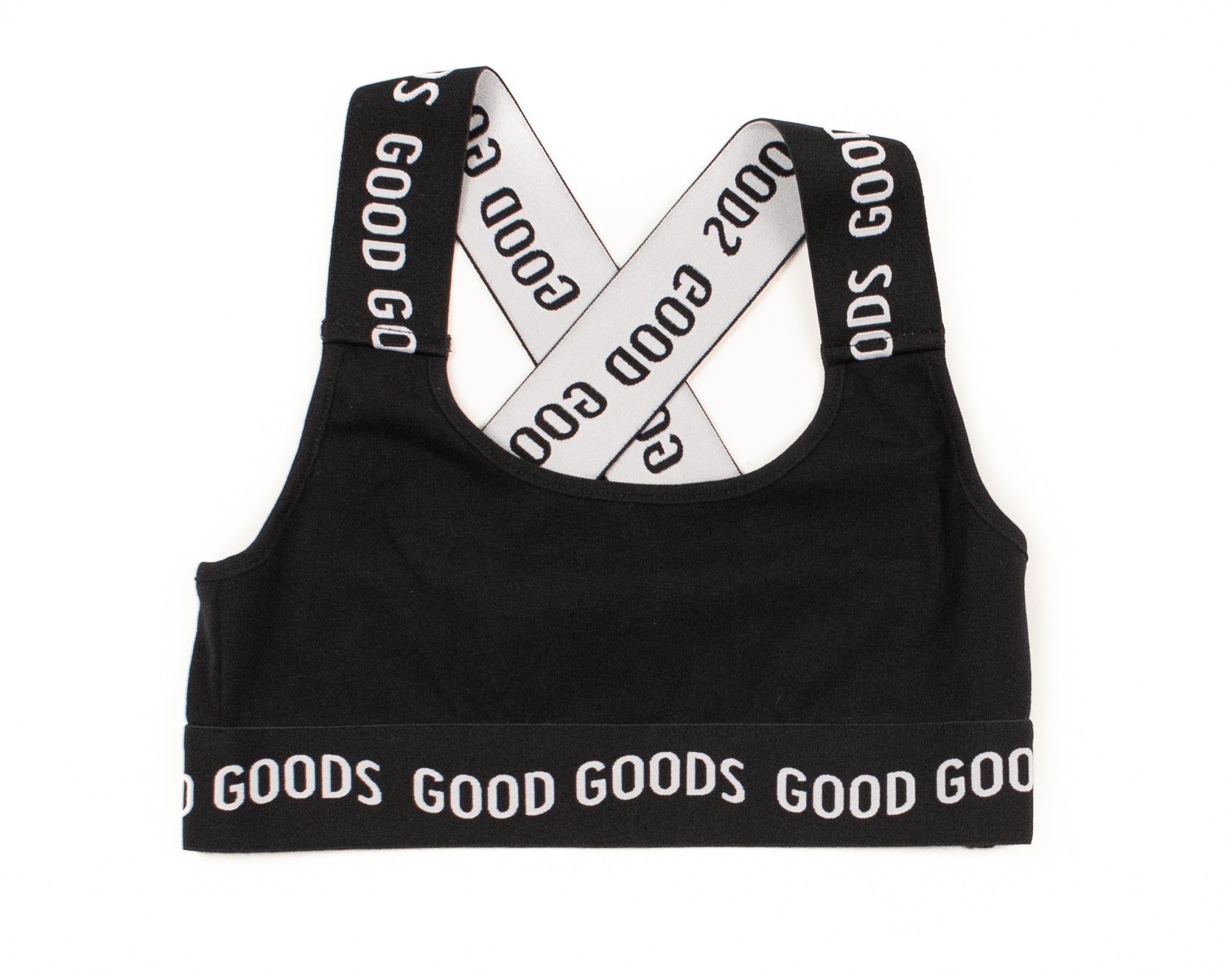Emma Crop Top for Women - Soft & Stretchy Black Workout Shirt | Yoga, Gym, Running & Casual Wear