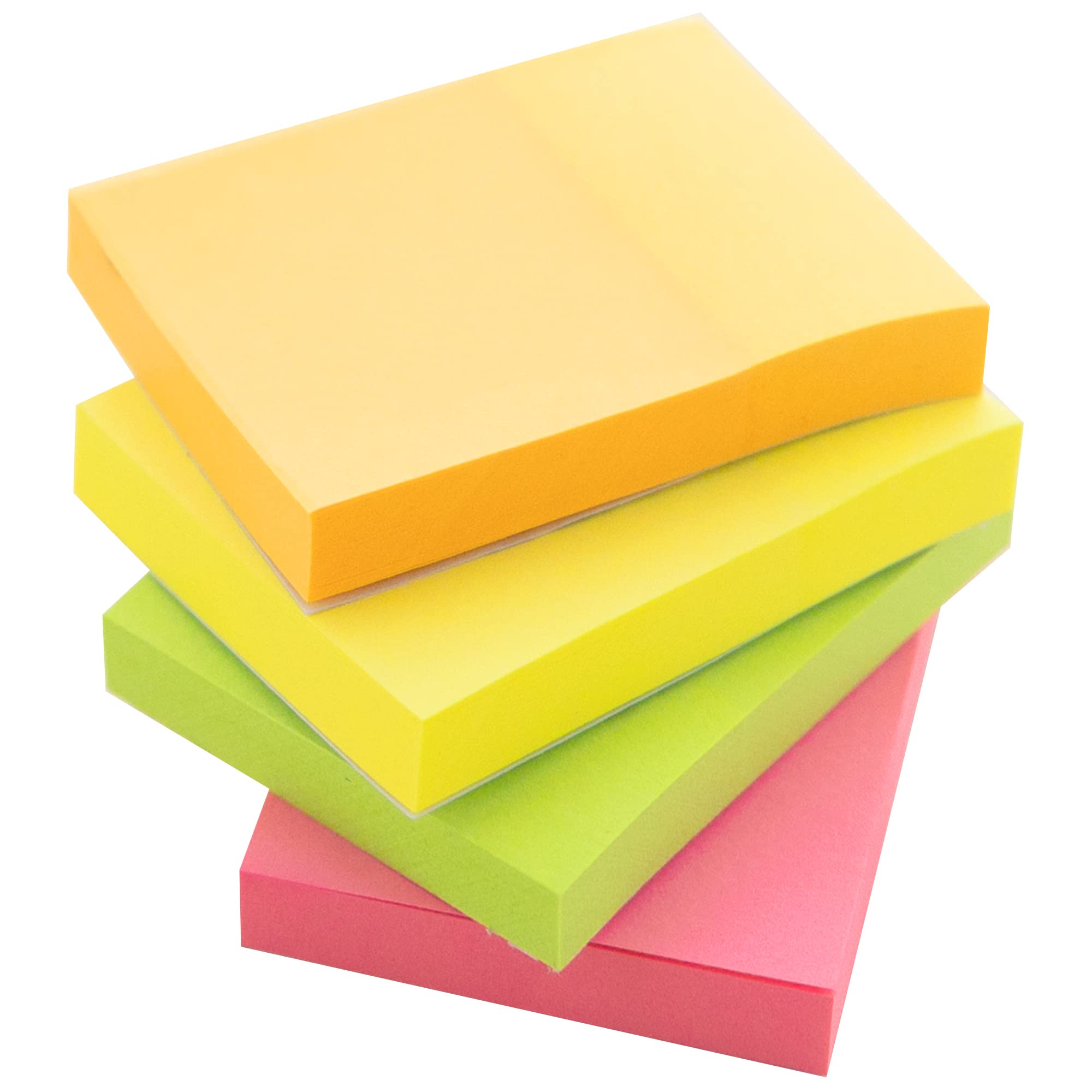 BAZIC Neon Color Sticky Notes 1.5x2 Inch, Self-Stick Memo Pads, Colorful Adhesive Notes - 280 Sheets/Pack (144-Packs), Recyclable & Bright for Office, School, and Home Organization