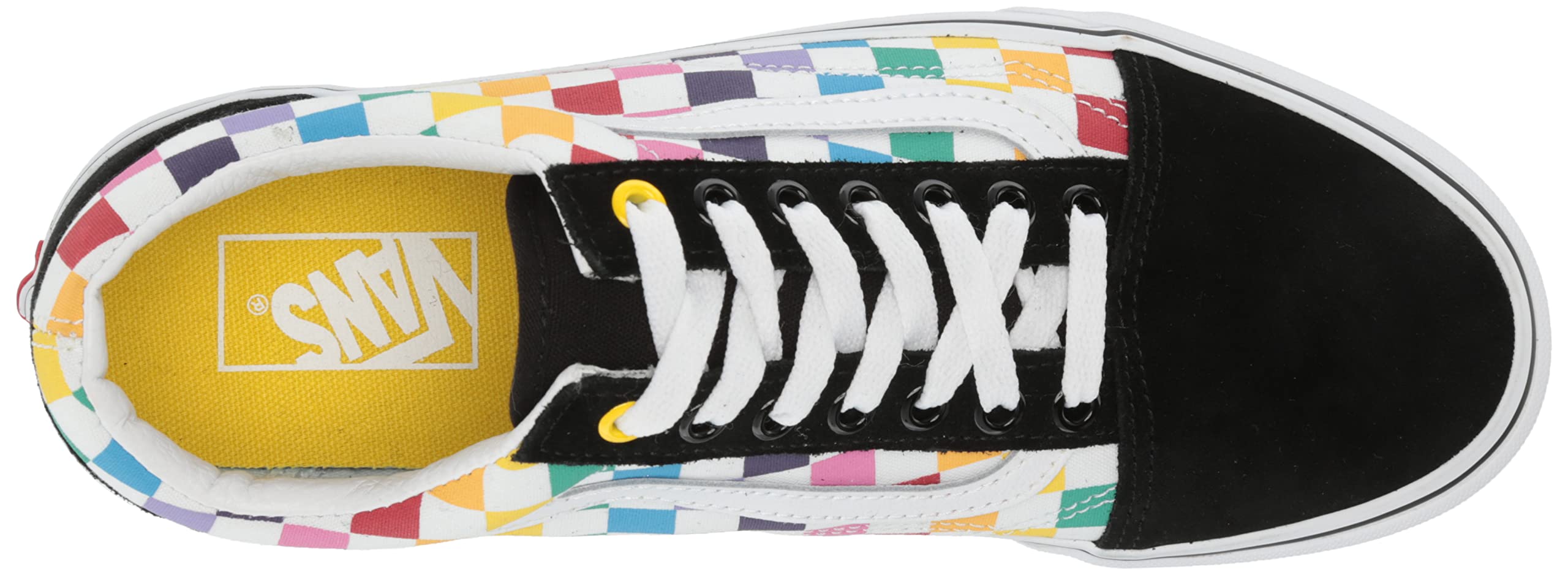 Vans Men's Old Skool Classic Skate Shoes - Black & White Checkerboard Sneakers for Casual Wear, Street Style & Skateboarding