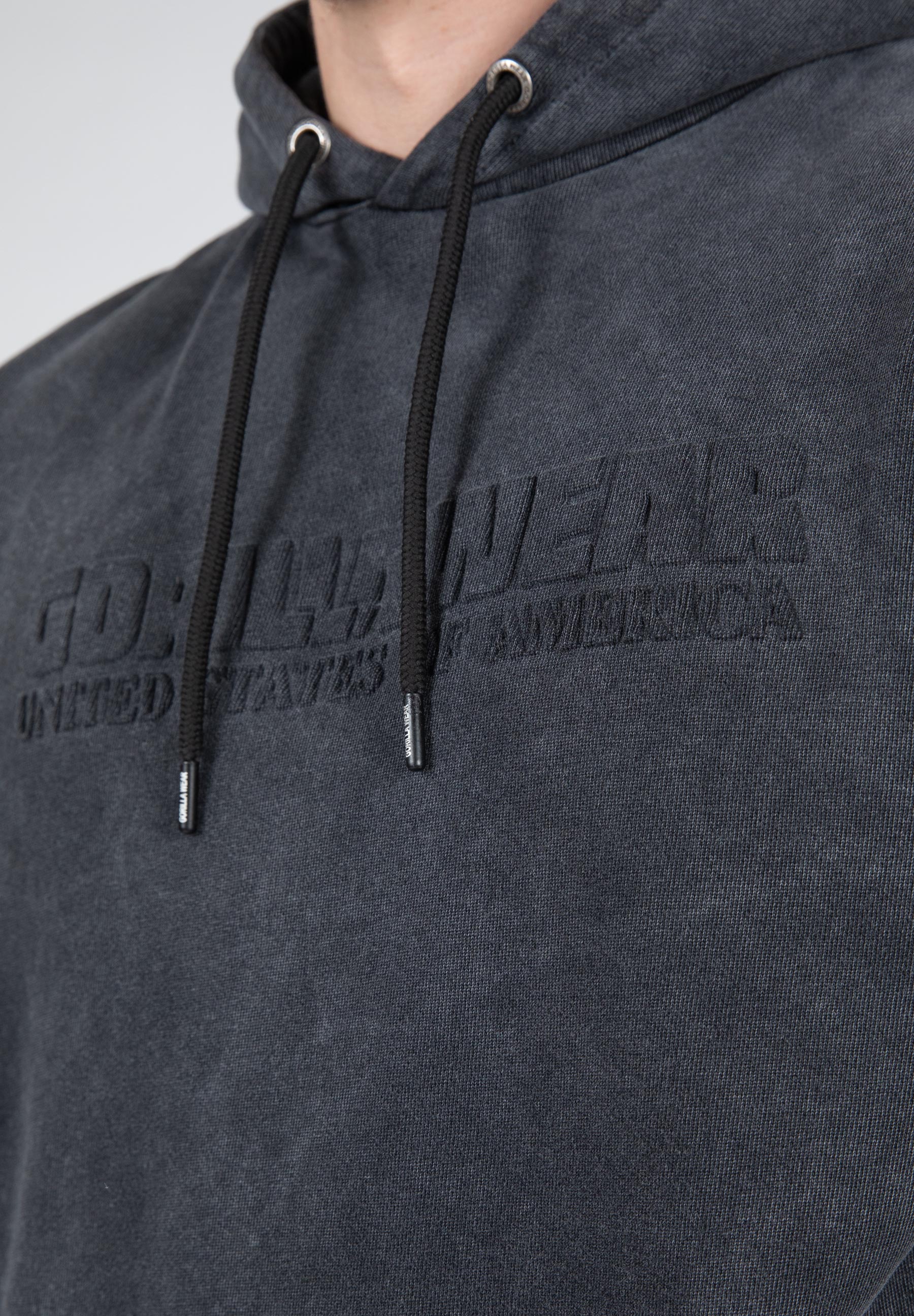 Crowley Men's Oversized Hoodie Sweatshirt - Soft Washed Gray Pullover for Casual Wear, Street Style & Loungewear