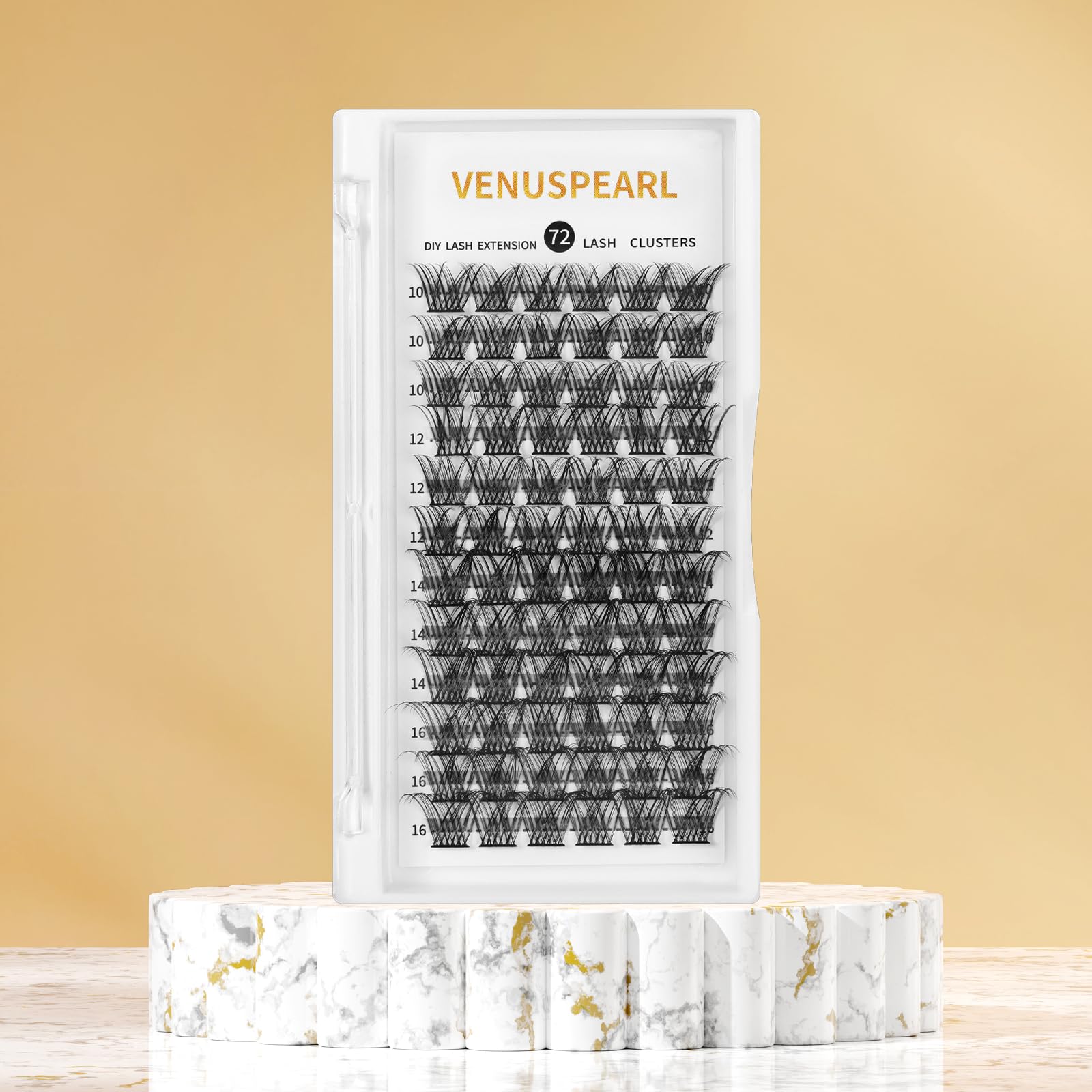 72 Cluster Lashes - DIY Wispy Fluffy Eyelash Extension Kit | Reusable False Eyelashes for Natural Look (10-16mm, C/D Curl, BM 01) | Perfect for Bridal Makeup, Daily Wear & Special Occasions