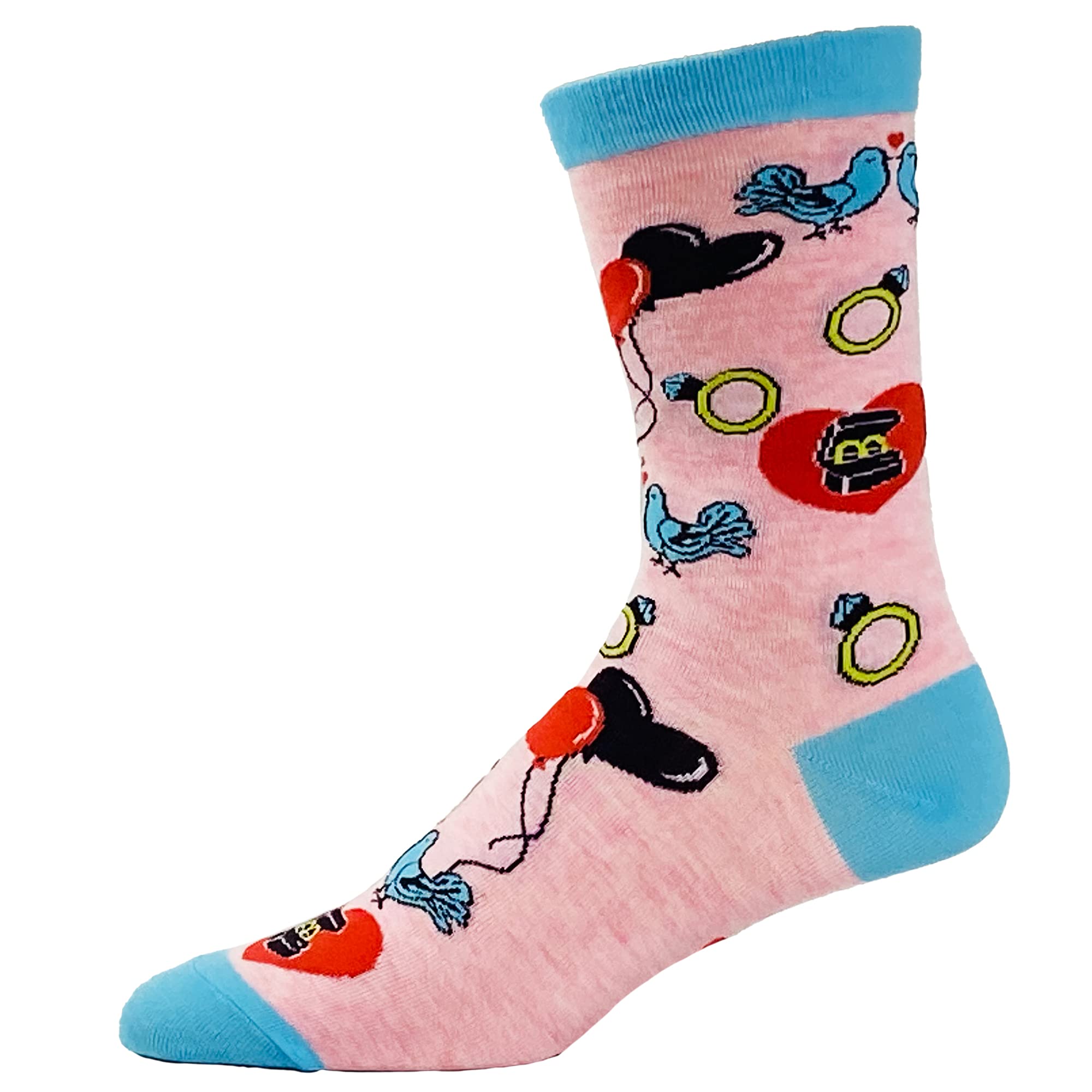 Funny Bride Wedding Socks for Women - Keep Calm and Say I Do Novelty Footwear - Perfect for Bridal Showers, Bachelorette Parties & Engagement Gifts