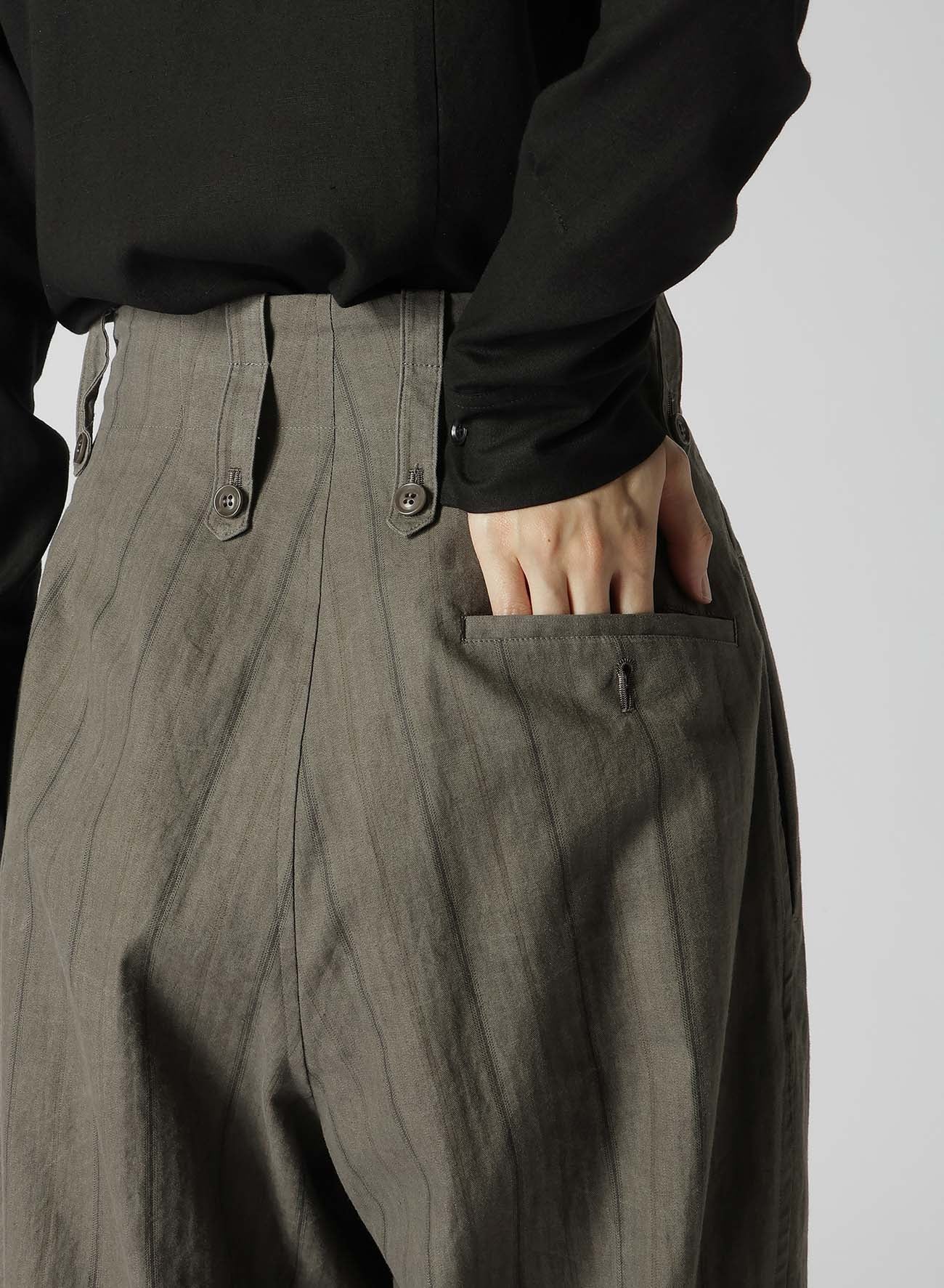 Premium Cotton Stripe Ink Dyed Gurkha Pants for Men - Comfortable & Stylish Casual Trousers for Outdoor Adventures, Travel & Lounge Wear