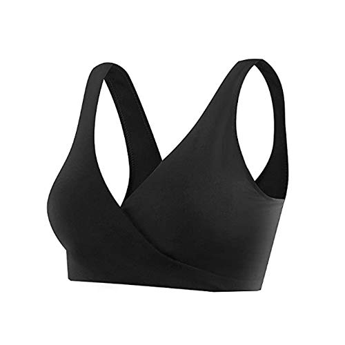 Plus Size Wireless Maternity Bras for Women - 2 Pack Comfortable Nursing & Pregnancy Bras - Seamless Support for Everyday Wear, Workouts & Relaxation