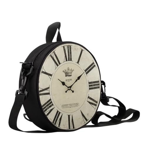 Clock Shape Pattern-off White