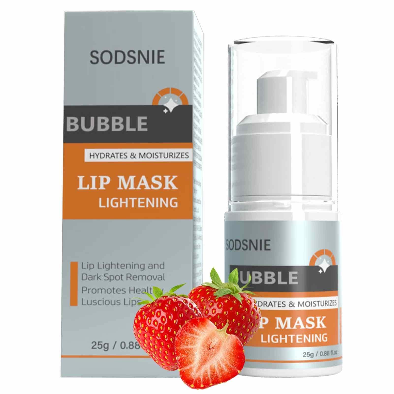 Bubble Lip Scrub - Gentle Exfoliator & Moisturizer for Soft Lips | Sugar Lip Scrub & Makeup Remover | Perfect for Daily Lip Care & Pre-Makeup Prep - Woyufen