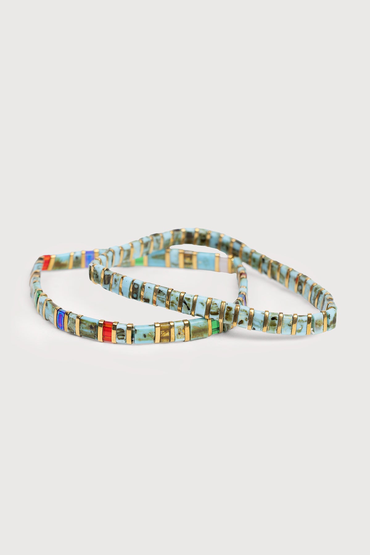 Vibrant Rainbow Stretch Bracelet Set for Women & Girls - Adjustable Colorful Beaded Elastic Bracelets for Everyday Wear, Parties & Gifts