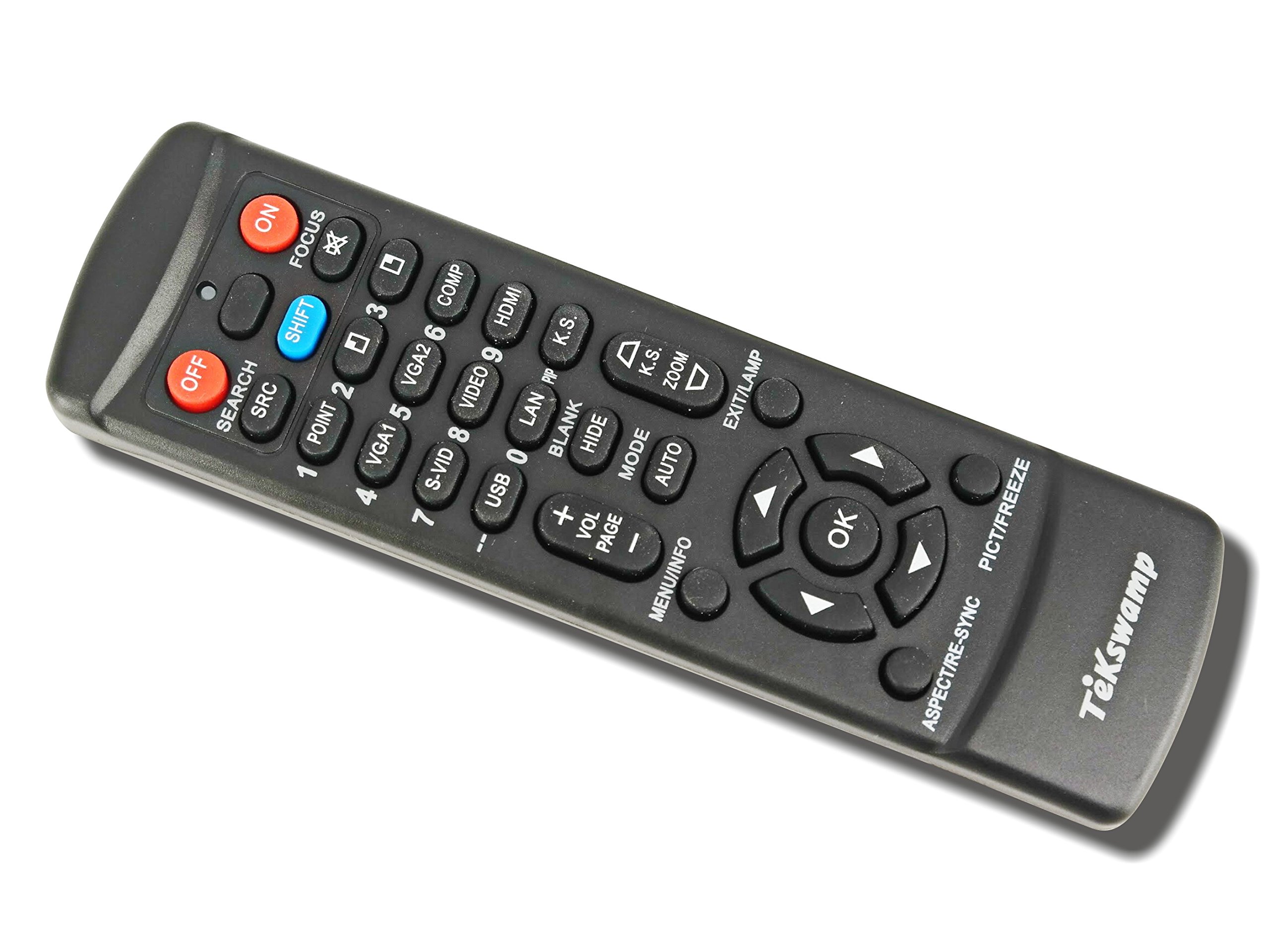 Original Sanyo PLC-ZM5000L Video Projector Remote Control Replacement - Compatible with Sanyo Projectors - Perfect for Home Theater, Office Presentations & Classroom Use