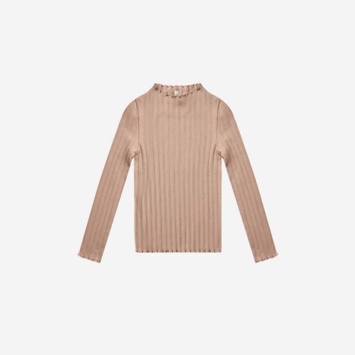 Rylee + Cru Rose Long Sleeve Ribbed Baby Tee - Soft Cotton Comfort for Infants - Perfect for Playdates, Family Photos & Everyday Wear