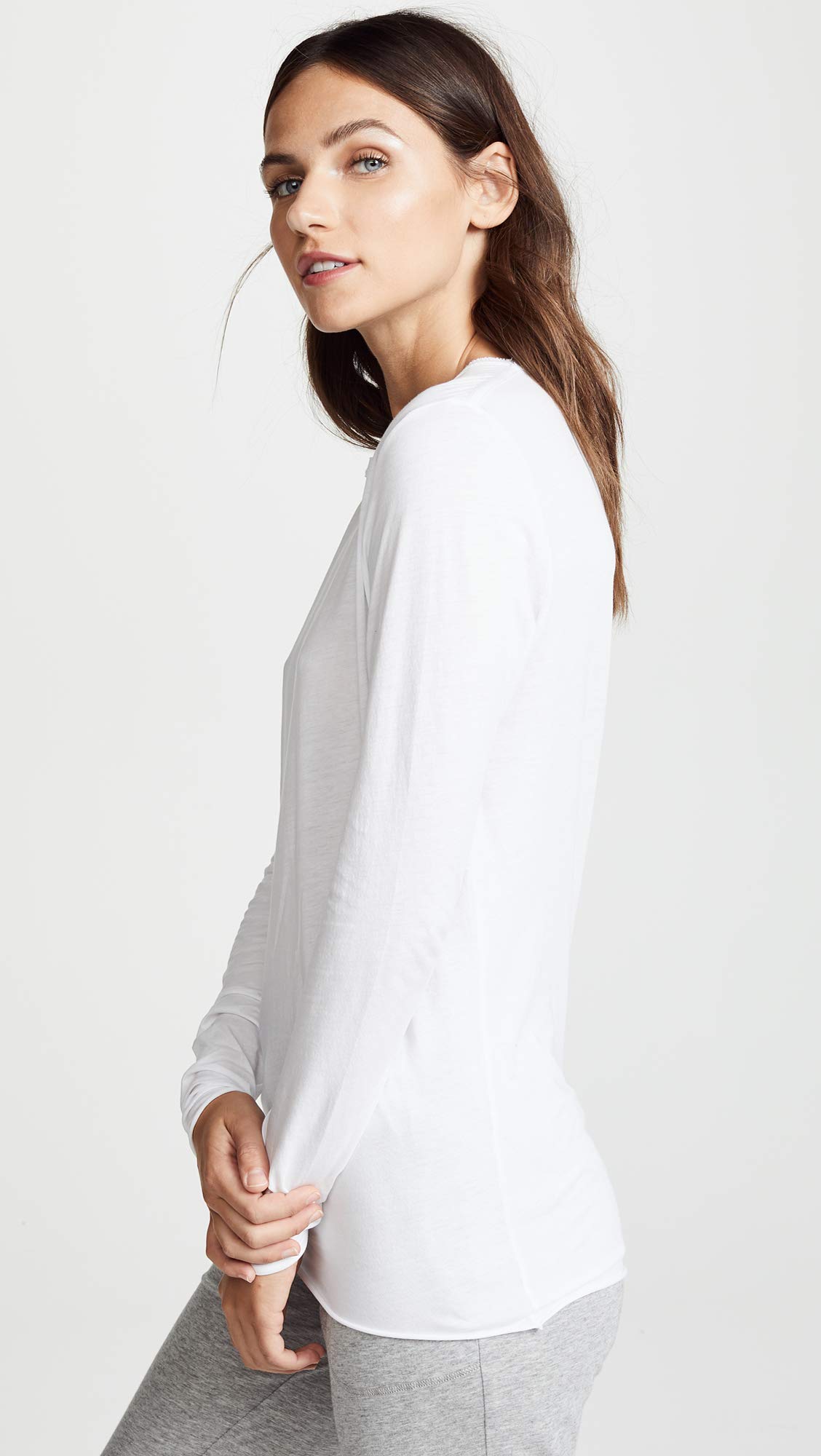 SKIN Women's Long Sleeve T-Shirt - Soft Cotton Casual Top for Everyday Wear | Perfect for Layering, Workouts & Outdoor Activities