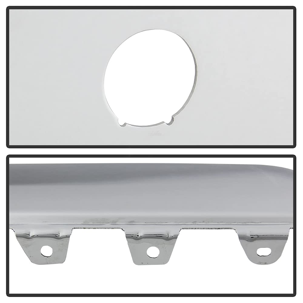 ACANII Chrome Steel Rear Bumper End Cap for 2007-2013 Chevy Silverado 1500 & GMC Sierra 1500 - Left & Right Side with Sensor Holes | Perfect for Off-Roading, Truck Upgrades & Enhanced Vehicle Protection