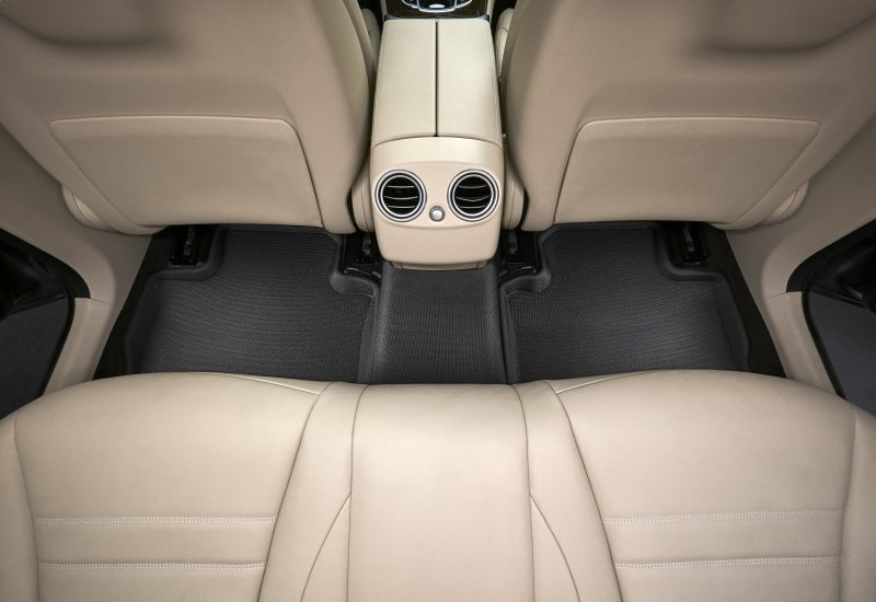 3D MAXpider All-Weather Floor Mats for 2016-2020 Mercedes Benz GLC Class X205 (Kagu Series) - Premium 2nd Row Custom Fit Car Mats, Black - Perfect for Daily Commute, Road Trips & Family Protection