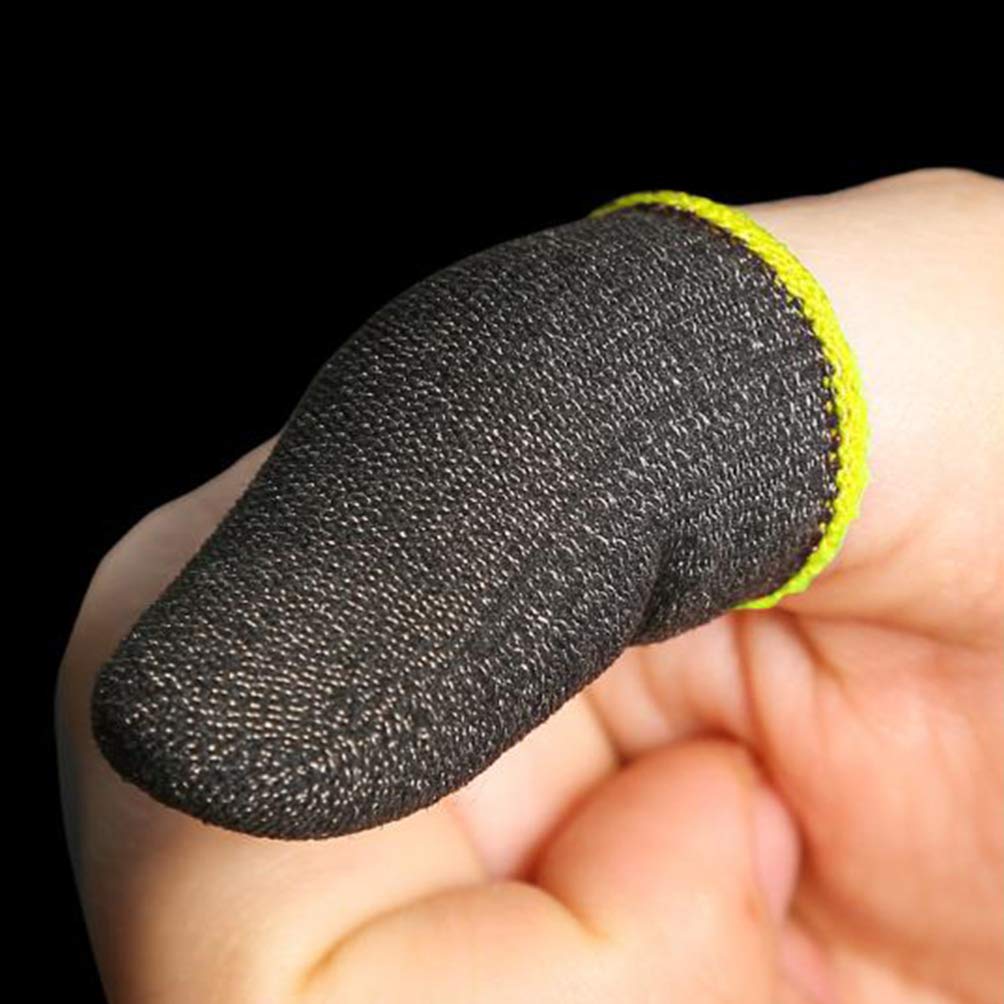 UKCOCO 10-Pack Anti-Sweat Gaming Finger Sleeves - Breathable Fiber Touchscreen Gloves for Mobile Gaming, Esports & Pro Gamers - Perfect for PUBG, Fortnite, COD & Long Gaming Sessions