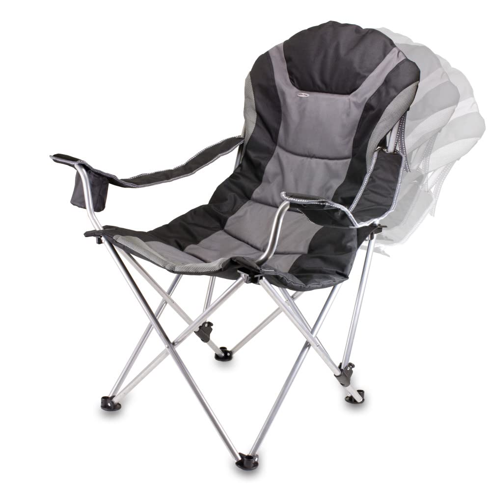 PICNIC TIME NCAA Arkansas Razorbacks Folding Camp Chair - Portable Reclining Beach Chair for Adults with Carry Bag - Perfect for Tailgating, Camping & Outdoor Events