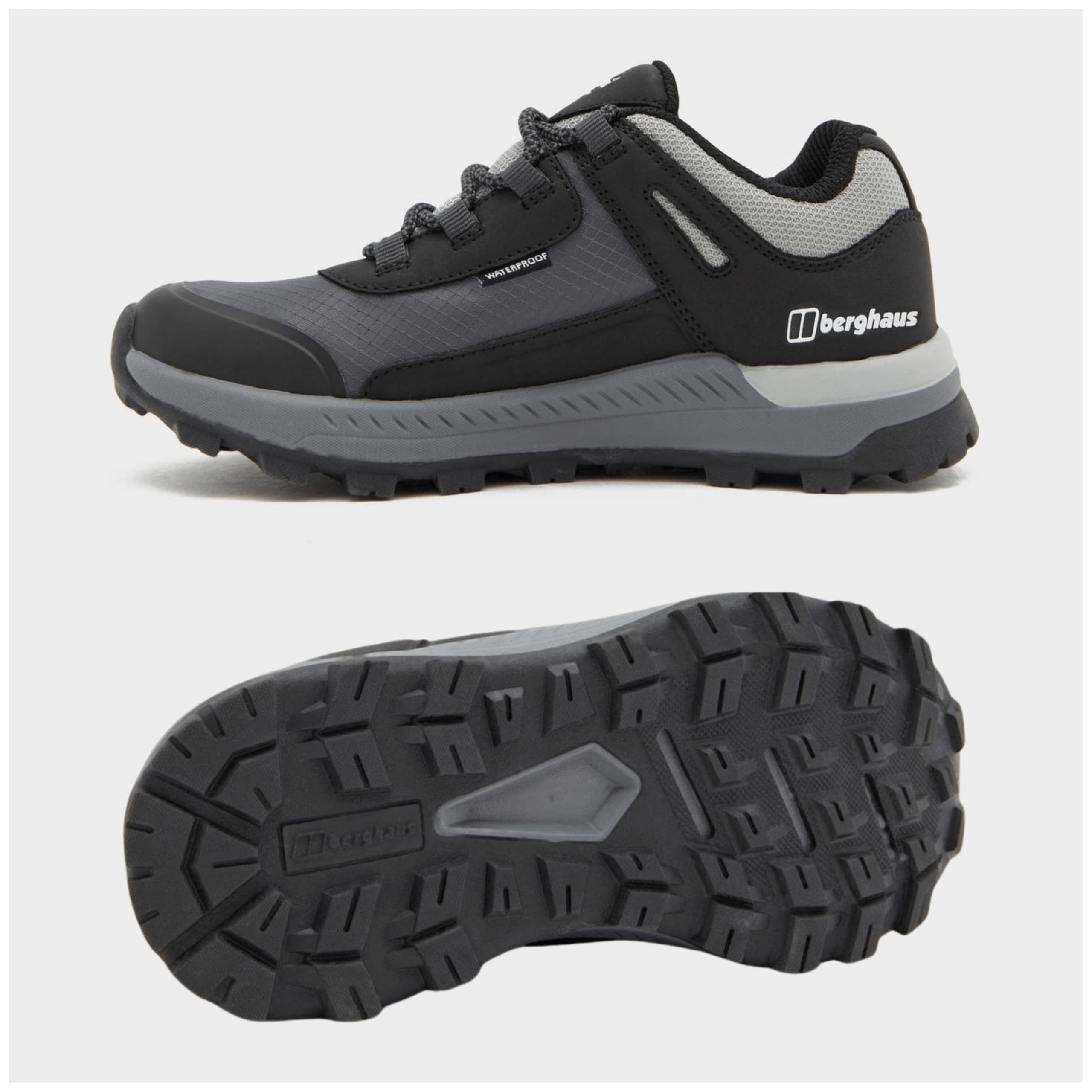 Berghaus Kids' Galactic Low Walking Shoes - Waterproof, Breathable & Lightweight Hiking Shoes with High Traction Sole | Vegan Friendly Outdoor Footwear for Boys & Girls | Perfect for Hiking, Trekking & Daily Adventures