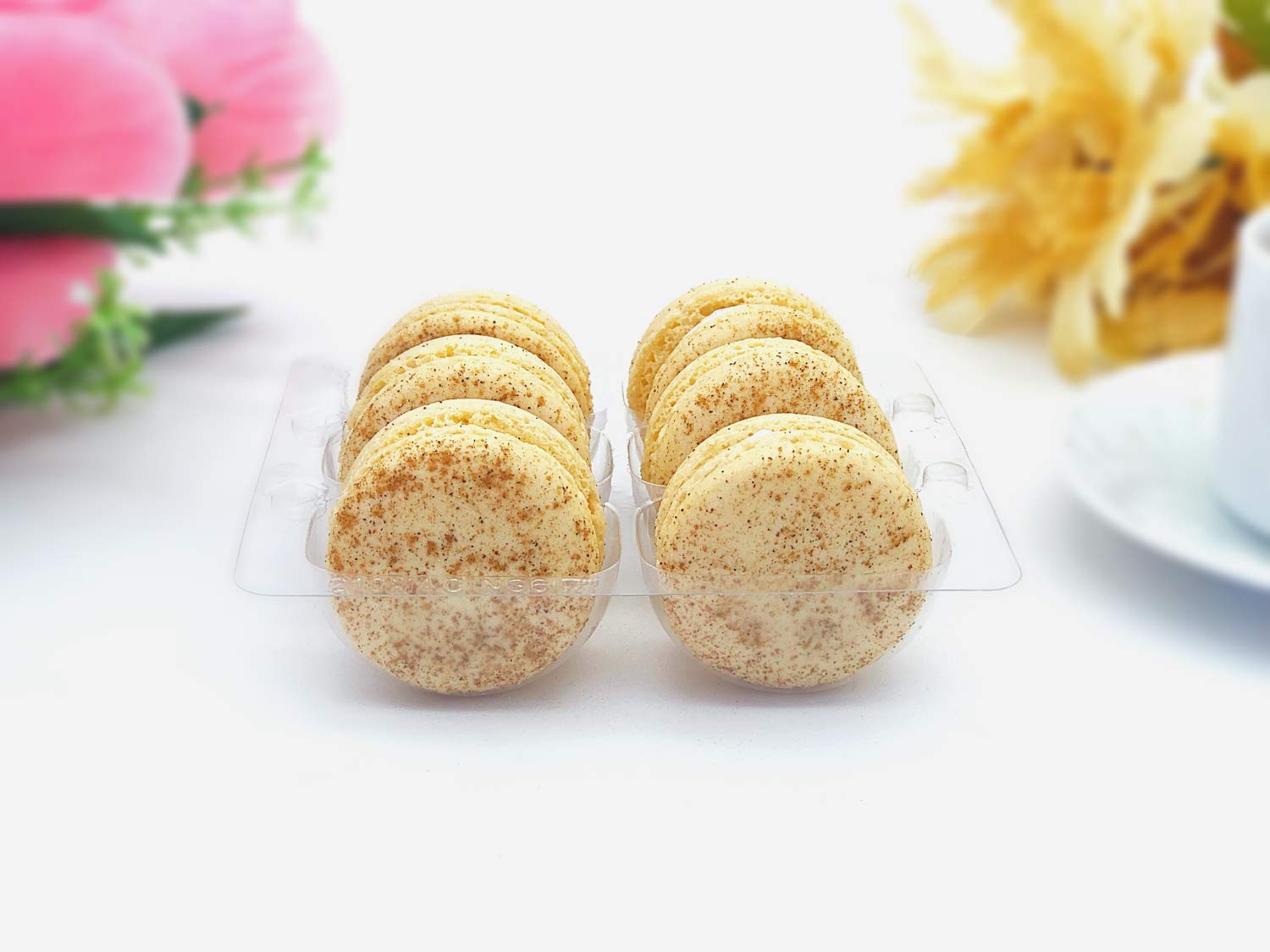 6 Pack Gluten Free French Cinnamon Roll Macarons - Delicious Almond Flour Cookies for Gifts, Parties & Dessert Lovers