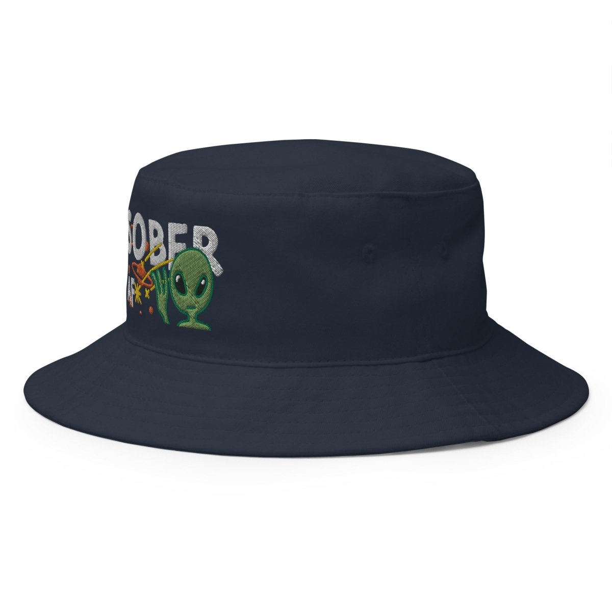Sober AF Embroidered Bucket Hat - Funny Galaxy Design for Men & Women - Perfect for Festivals, Concerts & Outdoor Activities