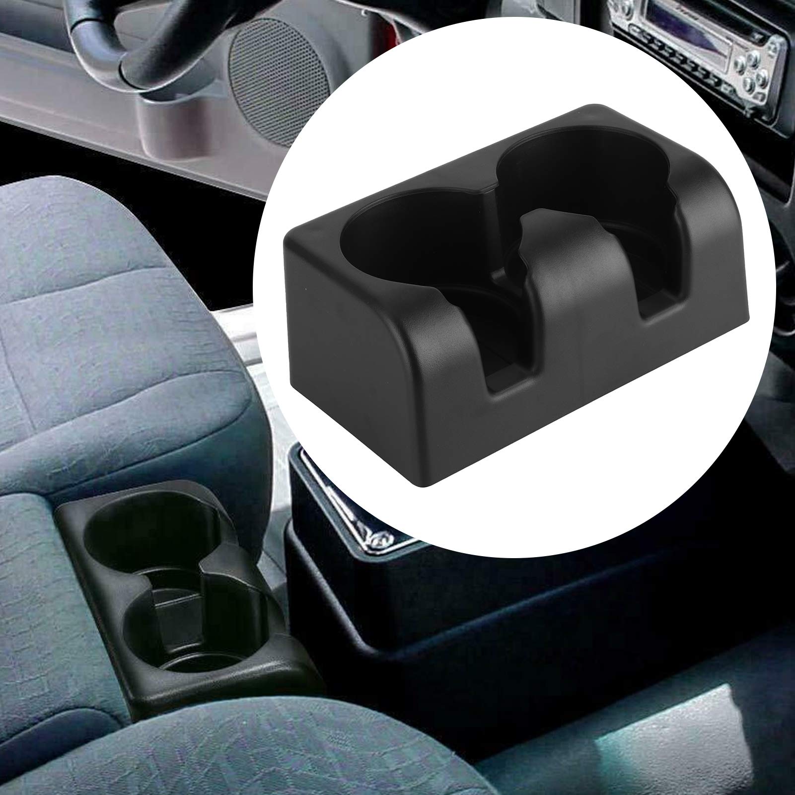 Universal Car Cup Holder - Dual Drink Holder Insert for Bench Seats | Fits Chevy Colorado 2004-2012 Models | Perfect for Road Trips, Commuting & Family Travel