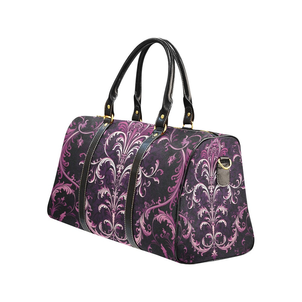 Gothic Purple Large Travel Bag for Women - Stylish Durable Carry-On Luggage for Airplane, Weekend Trips & Vacation