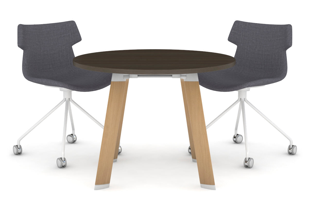 Round Conference Table 700mm - Modern Office Meeting Table for Small Spaces, Boardrooms & Collaborative Workspaces