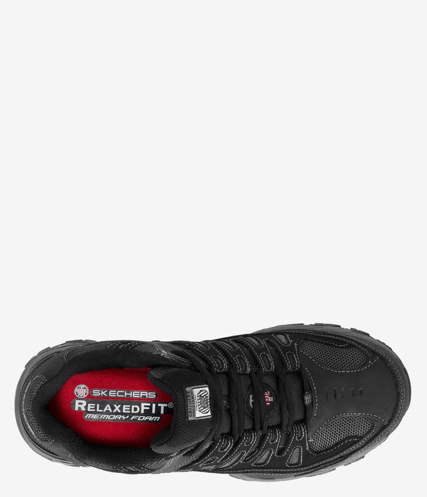 Skechers Men's Cankton Safety Toe Work Shoes - Steel Toe, Slip Resistant, Comfortable for Construction & Warehouse Jobs | OSHA Compliant Work Boots for Industrial & Outdoor Use