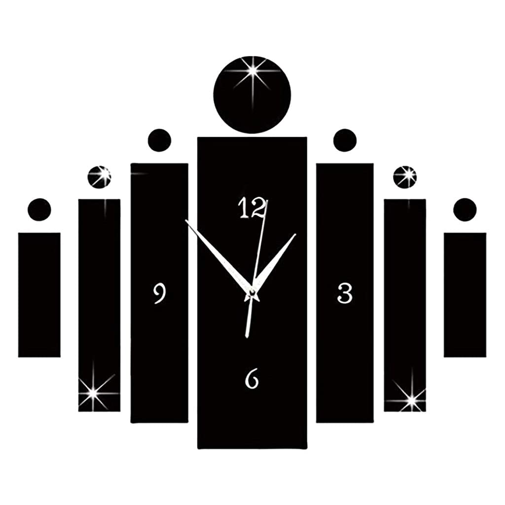 Luxury 3D Mirror Silver Wall Clock - Modern Home Decor for Living Room, Bedroom & Office - Silent Non-Ticking Large Wall Watch with Roman Numerals - Perfect for Home, Office & Gift Giving
