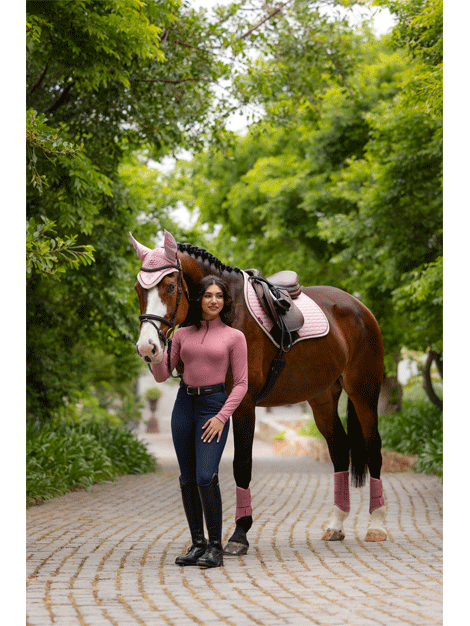 Le Mieux Suede Close Contact Saddle Pad - Premium Equestrian Riding Pad for Horses - Perfect for Dressage, Jumping & Training