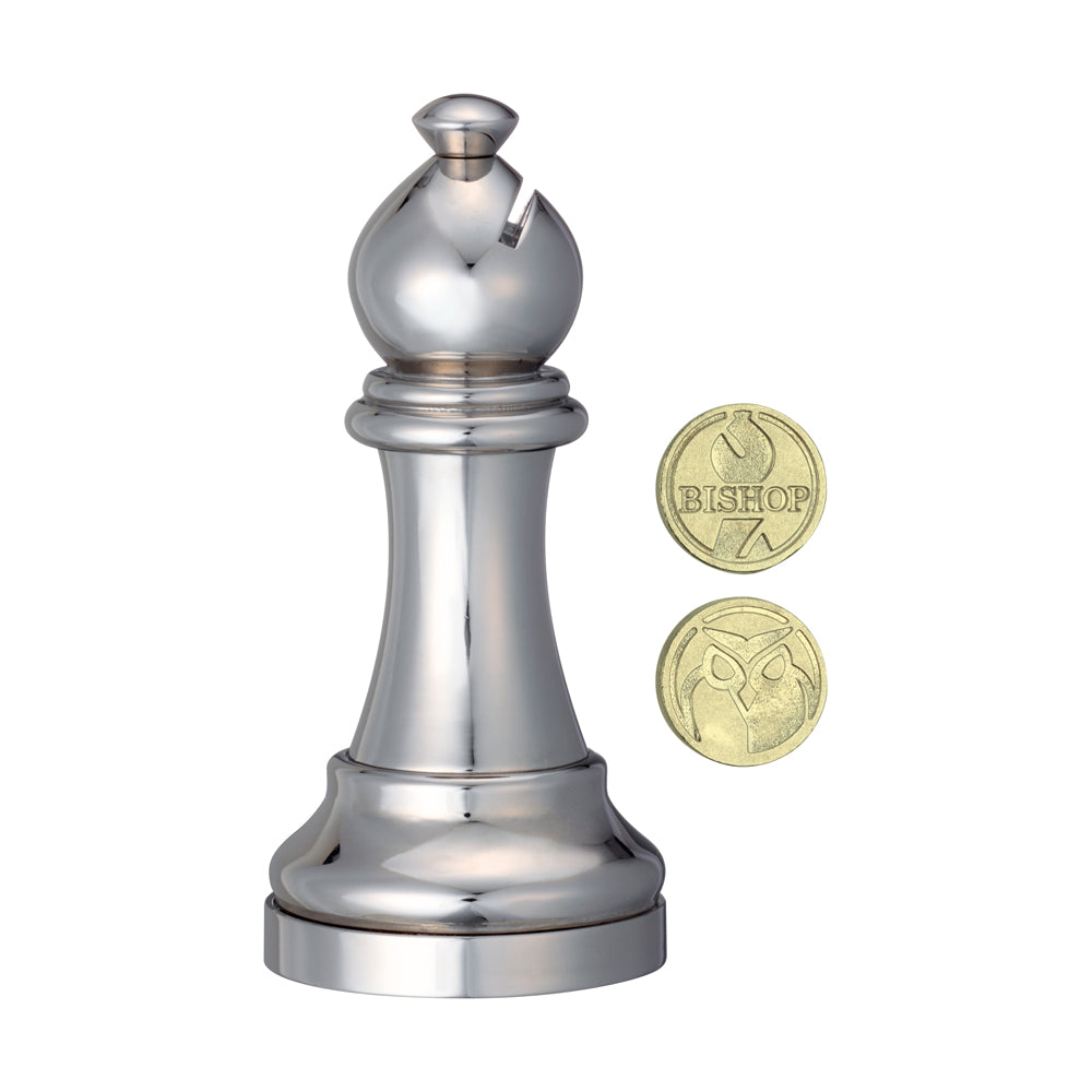 Hanayama Chess Bishop Level 2 Cast Metal Puzzle - Brain Teaser Challenge for Adults & Kids - Perfect for Office Desk, Travel Games & STEM Learning