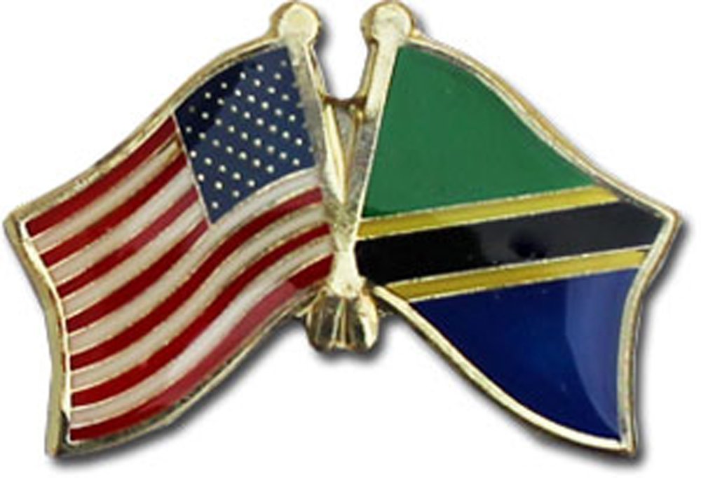 USA & Tanzania Flag Bike Hat Lapel Pins - Pack of 12 - Patriotic Cycling Accessories for Bikers, Riders & Collectors - Perfect for Bike Helmets, Jackets & Backpacks