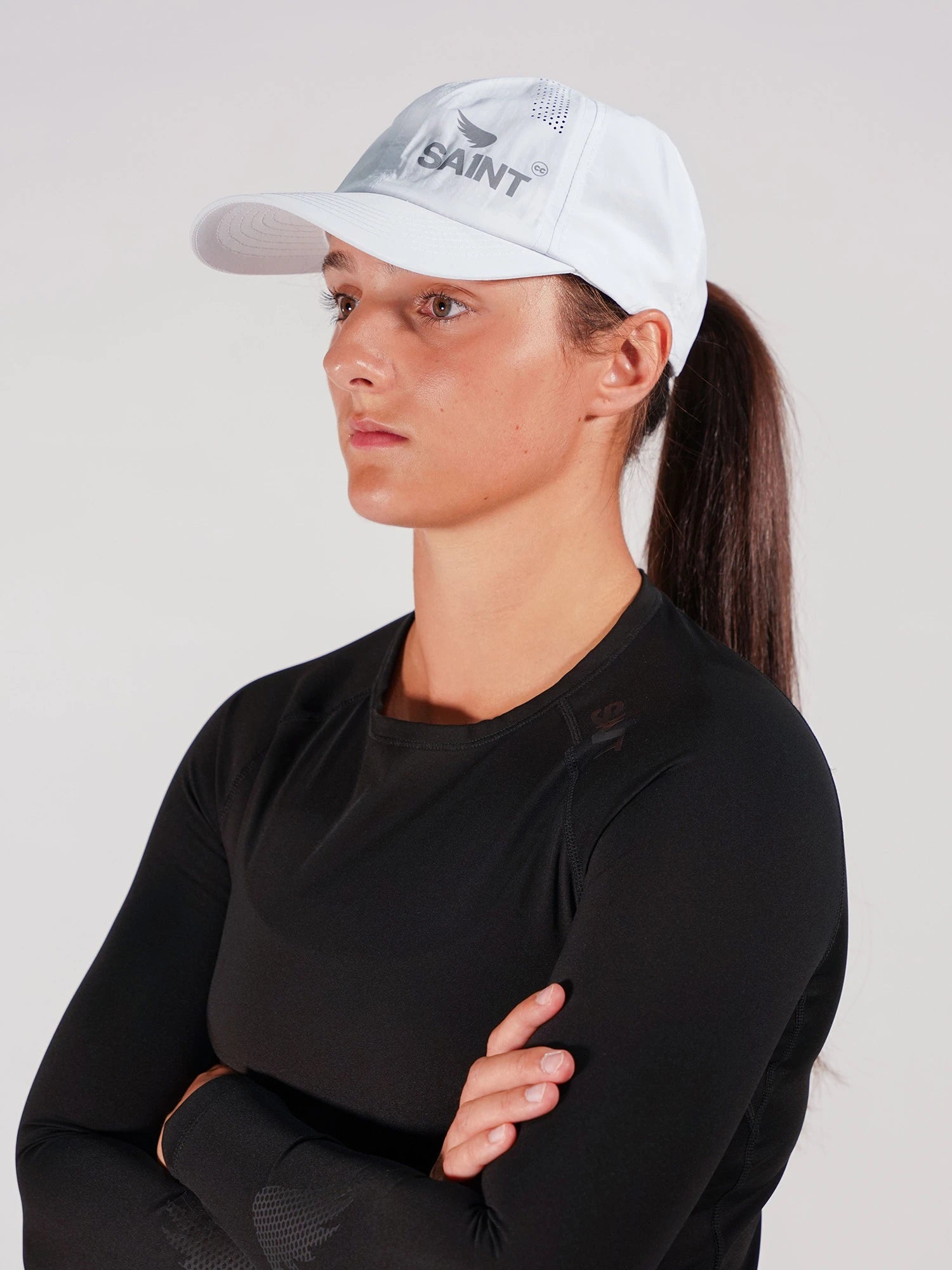 Saint Unisex Running Cap - White | Lightweight & Breathable for Men & Women | Perfect for Jogging, Hiking & Outdoor Activities