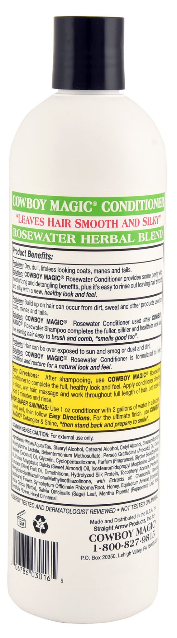 Cowboy Magic Rosewater Conditioner for Horses - Detangling & Shine Enhancing Hair Care | Perfect for Show Prep & Daily Grooming