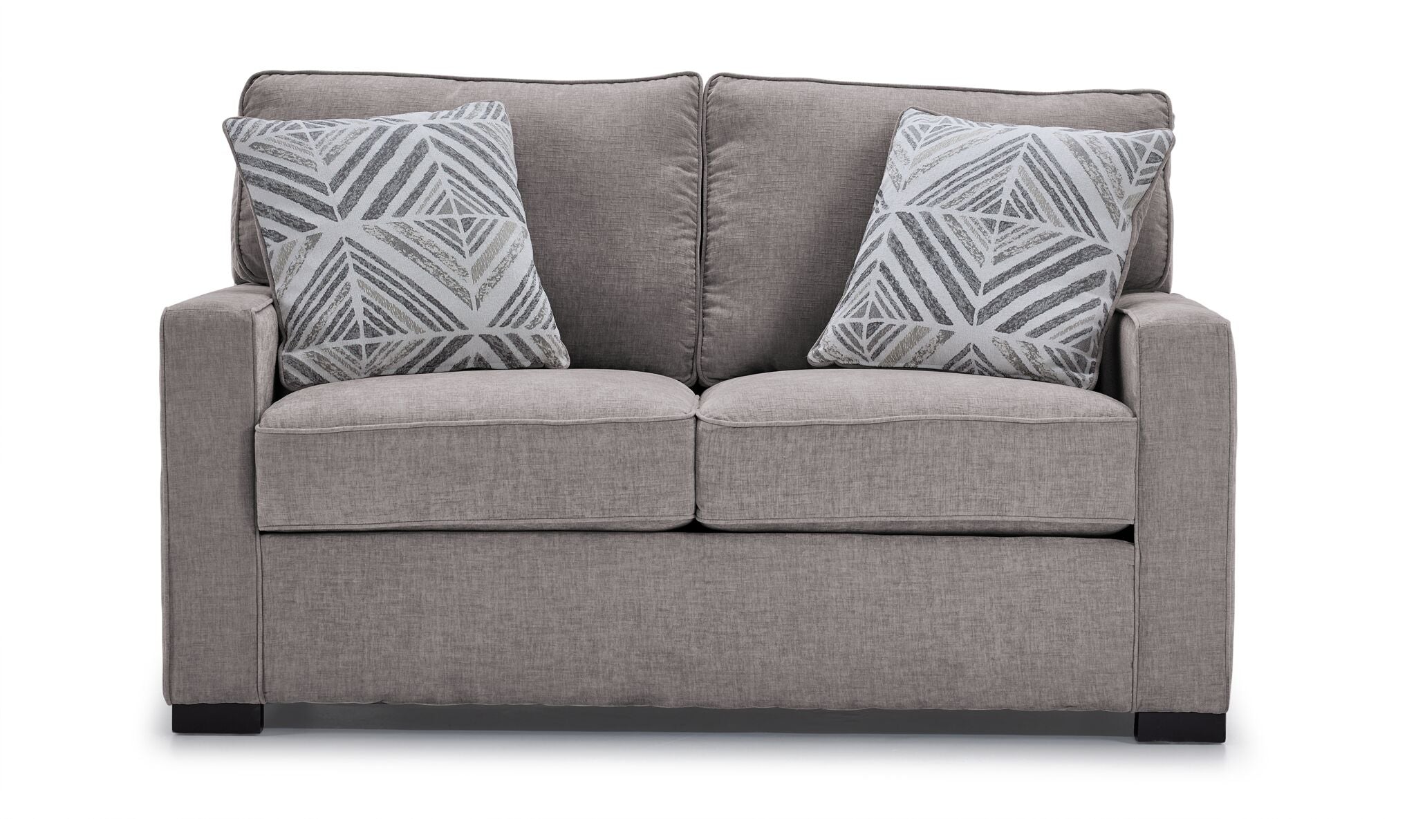 Charlotte Loveseat in Smoke Gray - Modern Small Sofa for Living Room, Apartment, or Office - Perfect for Cozy Seating and Relaxation