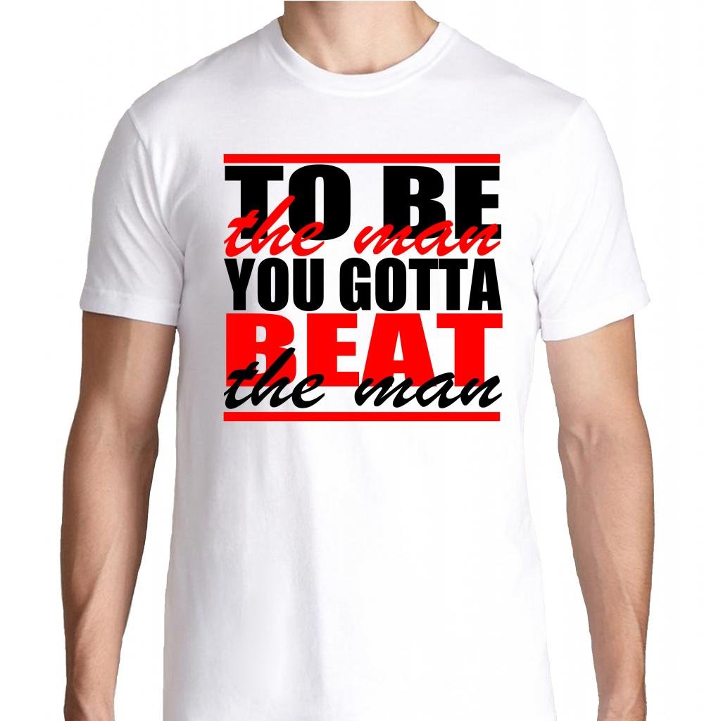 FTD Apparel Men's 'To Be The Man You Got to Beat The Man' Ric Flair Wrestling T-Shirt - Perfect for WWE Fans, Wrestling Events & Casual Wear