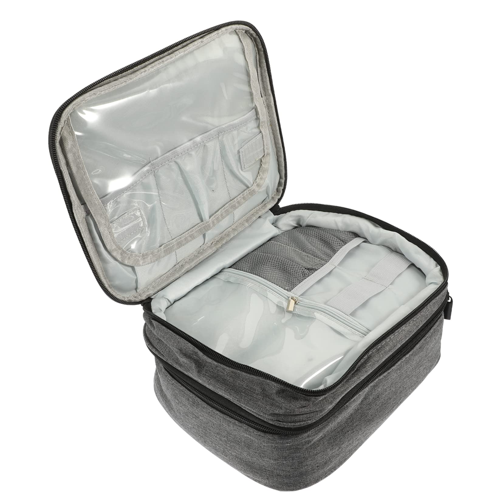 Minkissy Portable Nail Polish & Makeup Organizer Bag - Travel Cosmetic Storage Case for Nail Art Supplies, Lipsticks & Beauty Tools | Perfect for Travel, Salon Professionals & Home Organization