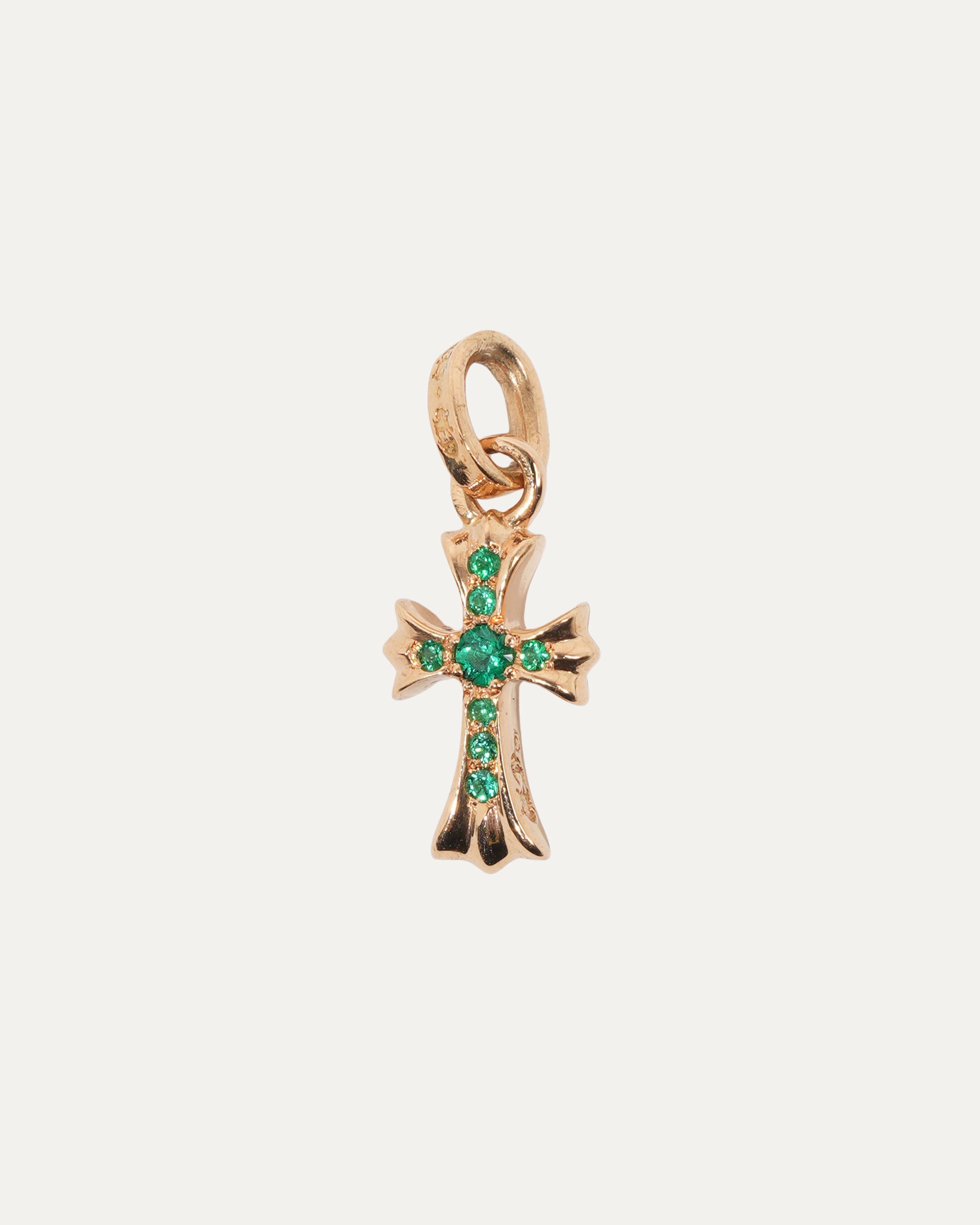 22K Gold Emerald Baby Fat Pendant Necklace - Elegant Jewelry Gift for Women, Perfect for Birthdays, Anniversaries & Special Occasions