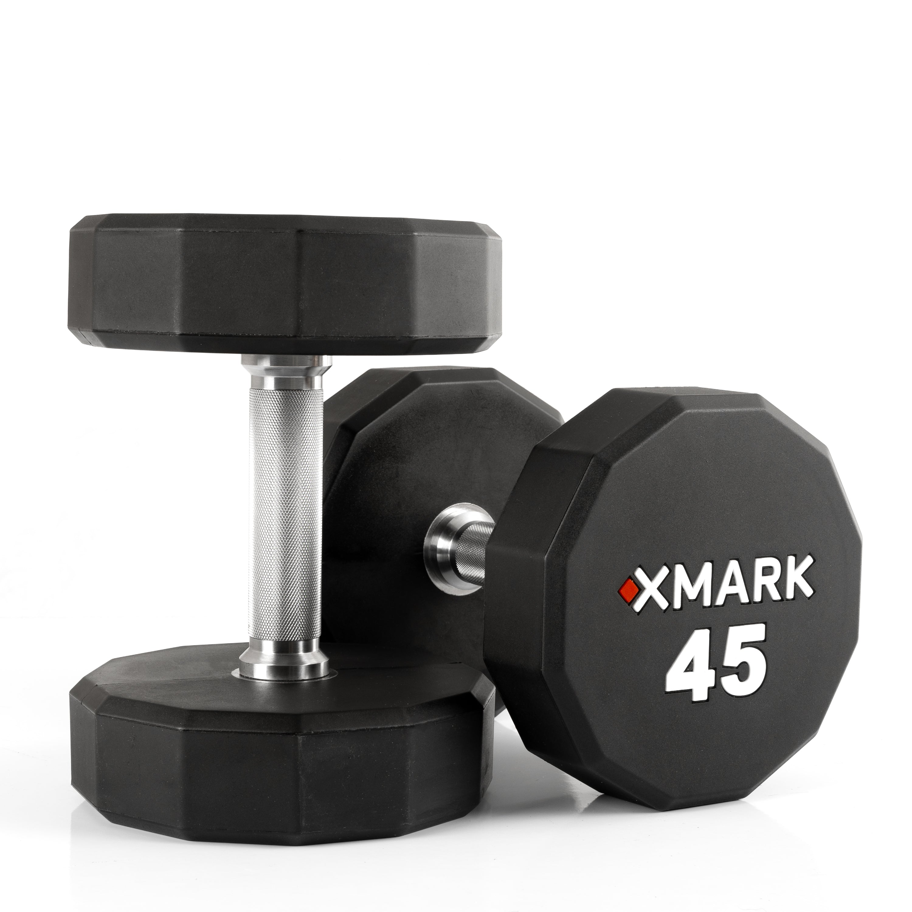 Premium 12-Sided Commercial Urethane Dumbbells (5-75 lb Pairs) - Heavy Duty Gym Equipment for Home & Professional Workouts
