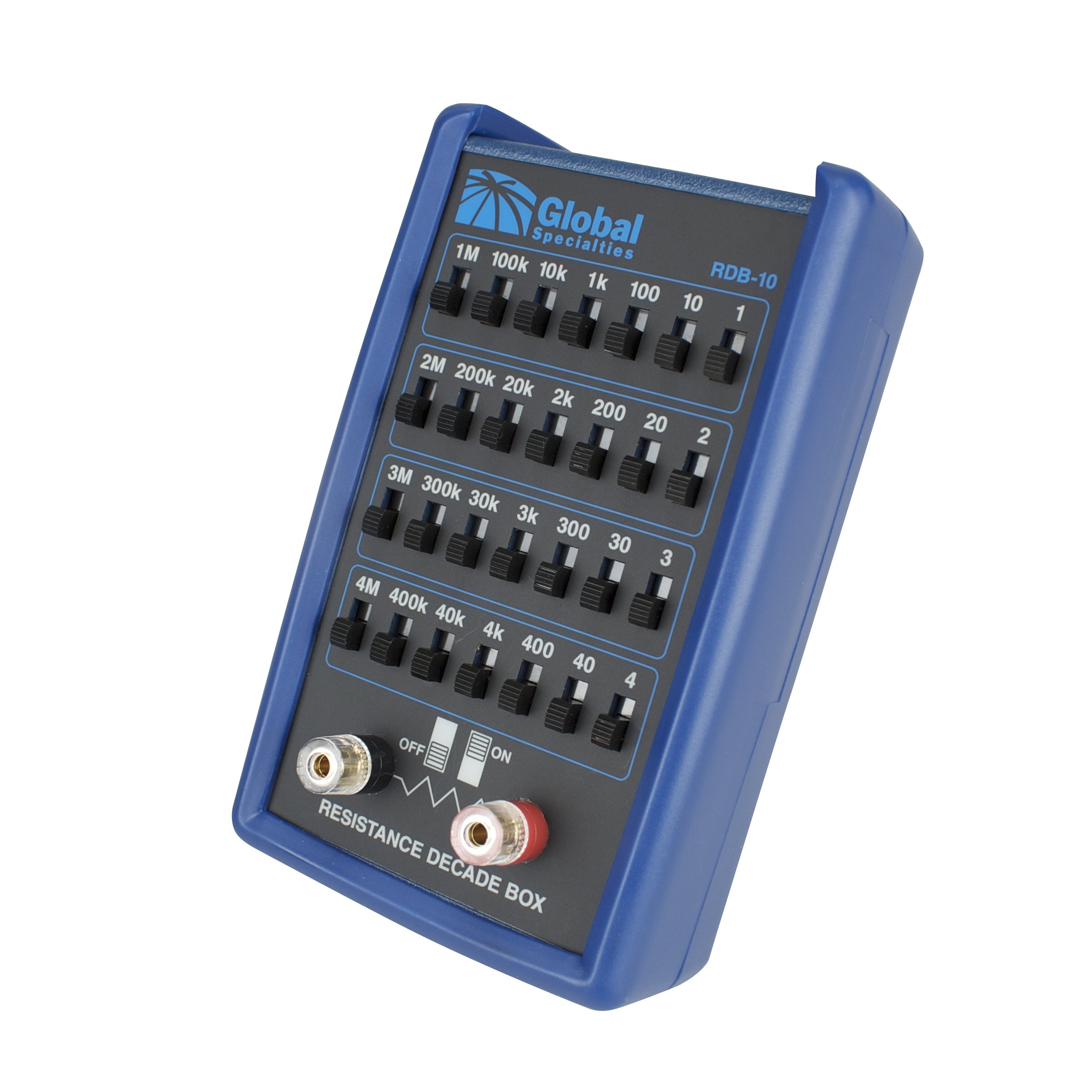 Global Specialties RDB-10 Resistance Decade Box 0.3 Ohm - Precision Electrical Testing Equipment for Labs, Education & DIY Electronics Projects