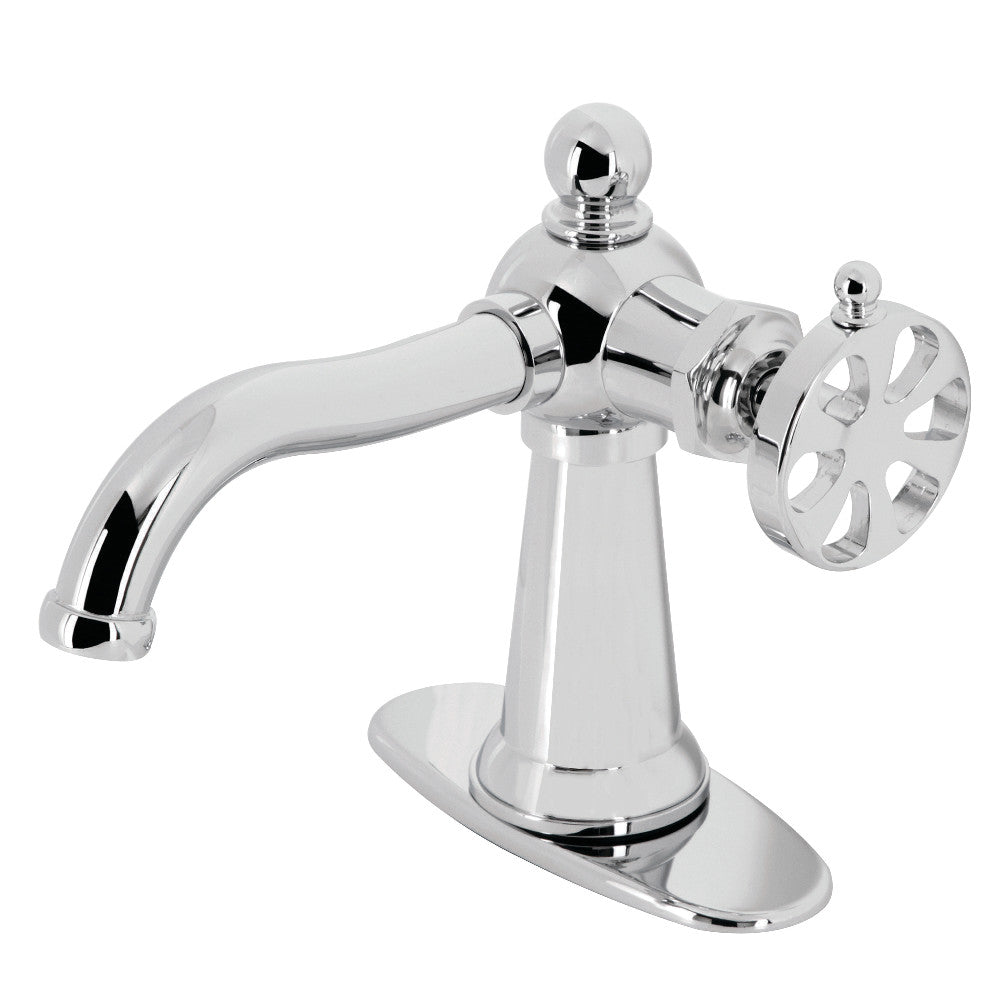 Belknap Single Handle Bathroom Sink Faucet with Push Pop-Up Drain - Perfect for Modern Bathroom Renovations and Small Space Vanities